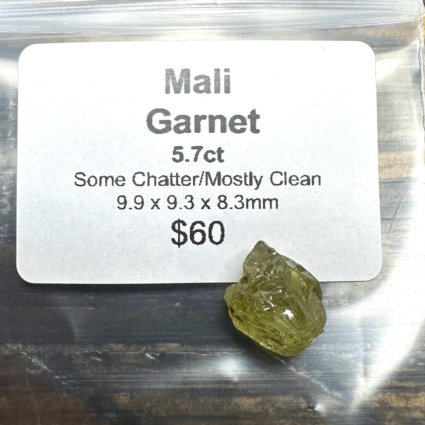 5.7ct MALI GARNET Facet Rough
