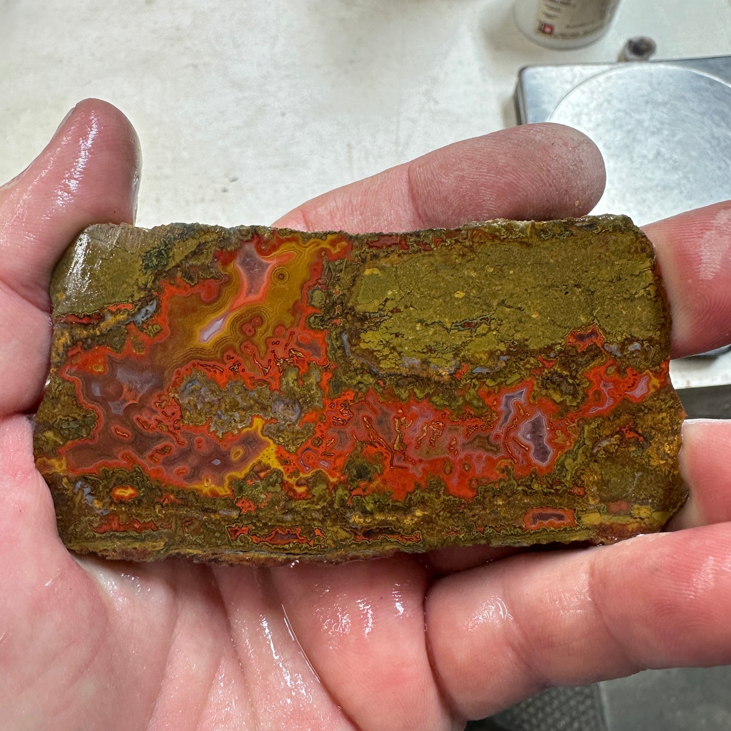 MOROCCAN SEAM AGATE Slab - 73 grams