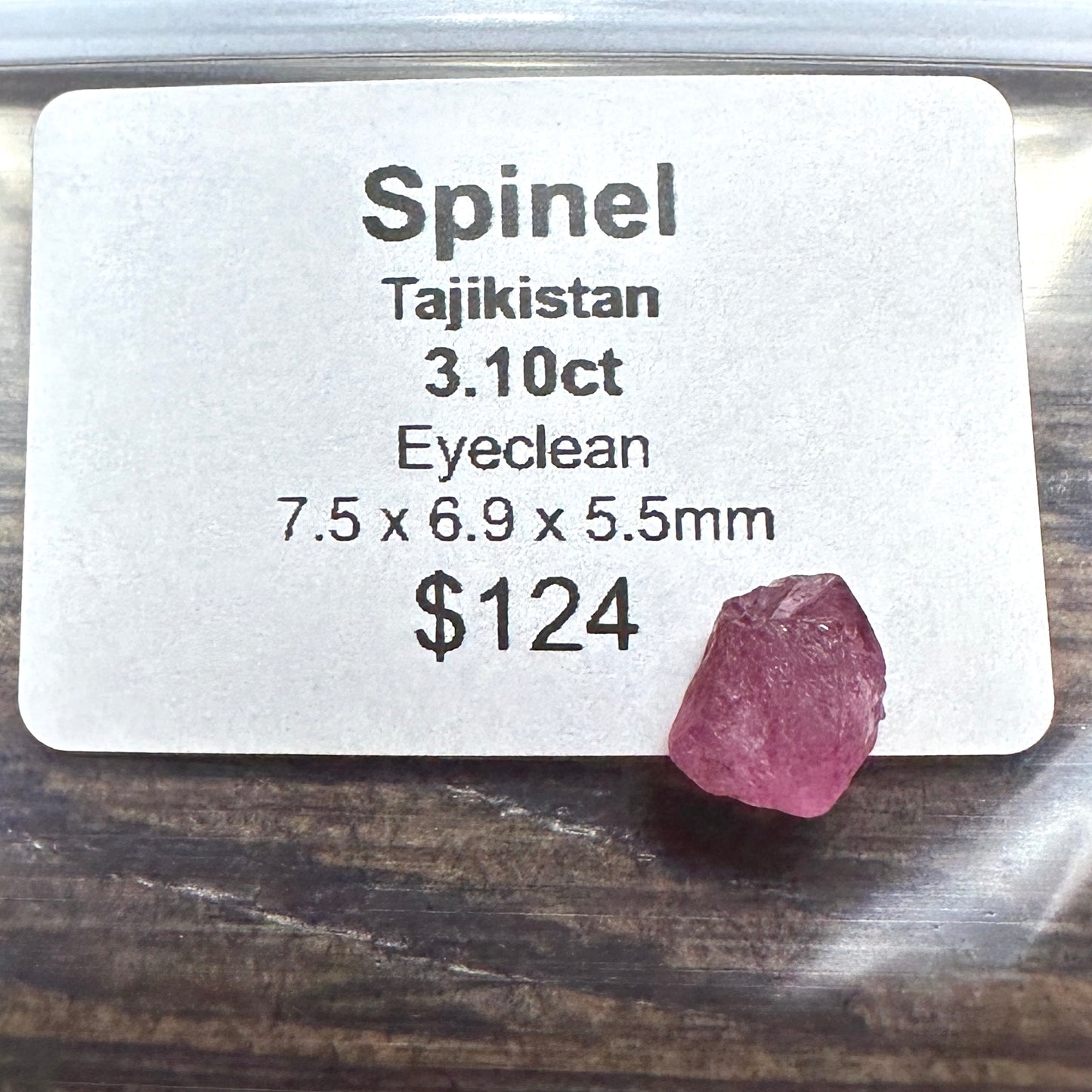 3.10ct Tajik SPINEL Facet Rough