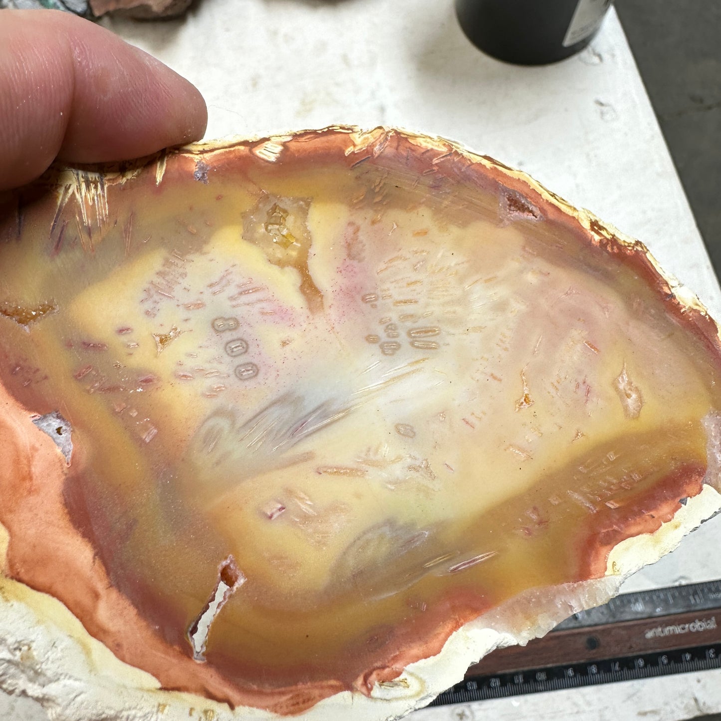 TUBE AGATE Slab - 166 grams