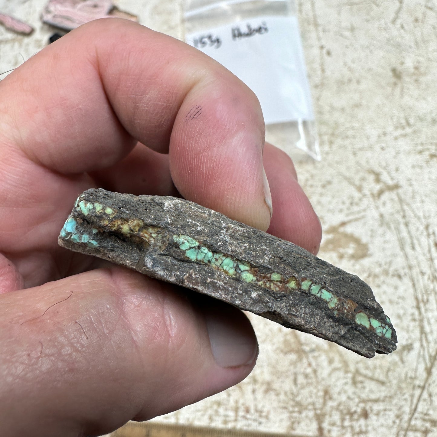 153 gram Hubei Turquoise rough