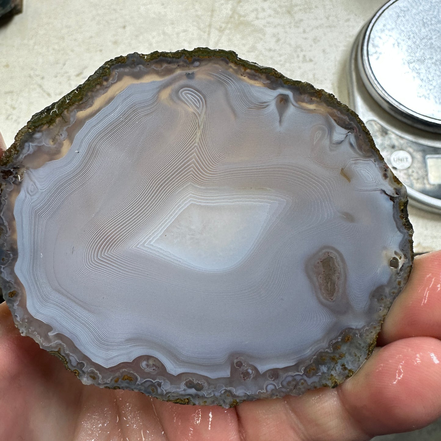 MOROCCAN SHADOW AGATE Slab - 96 grams