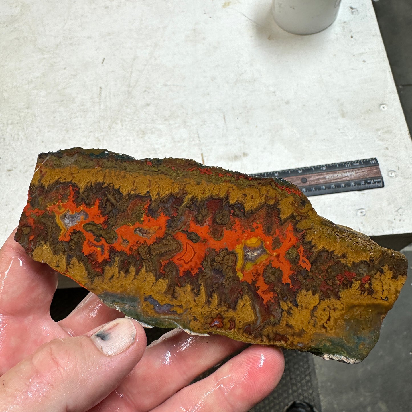 MOROCCAN SEAM AGATE Slab - 156 grams