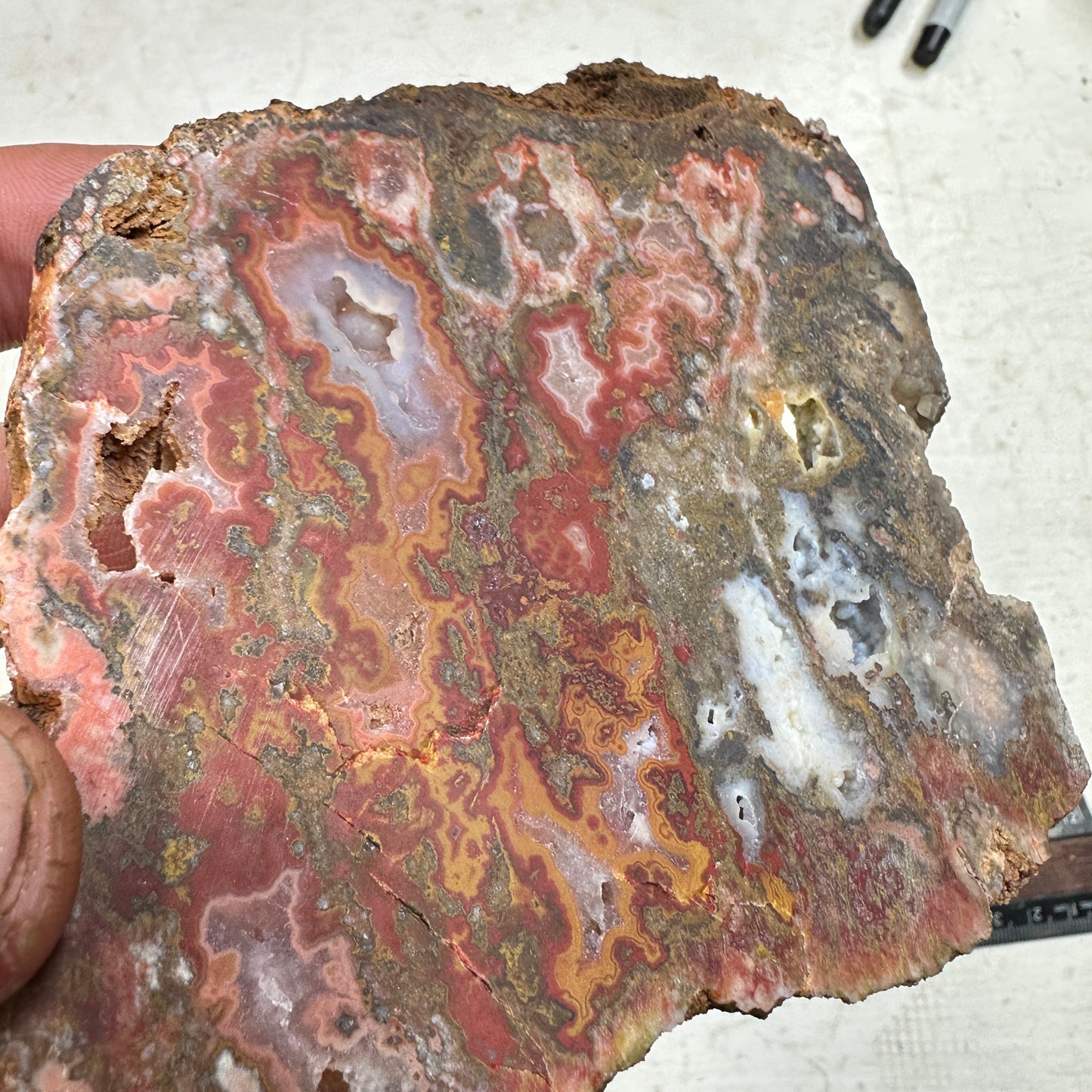 MOROCCAN SEAM AGATE Slab - 164 grams