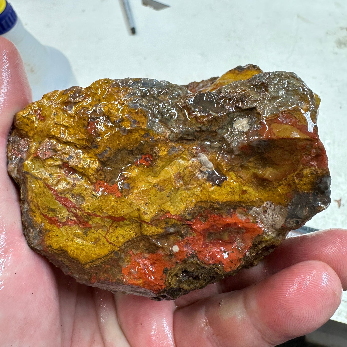 MOROCCAN SEAM AGATE Rough - 1.63 Pounds