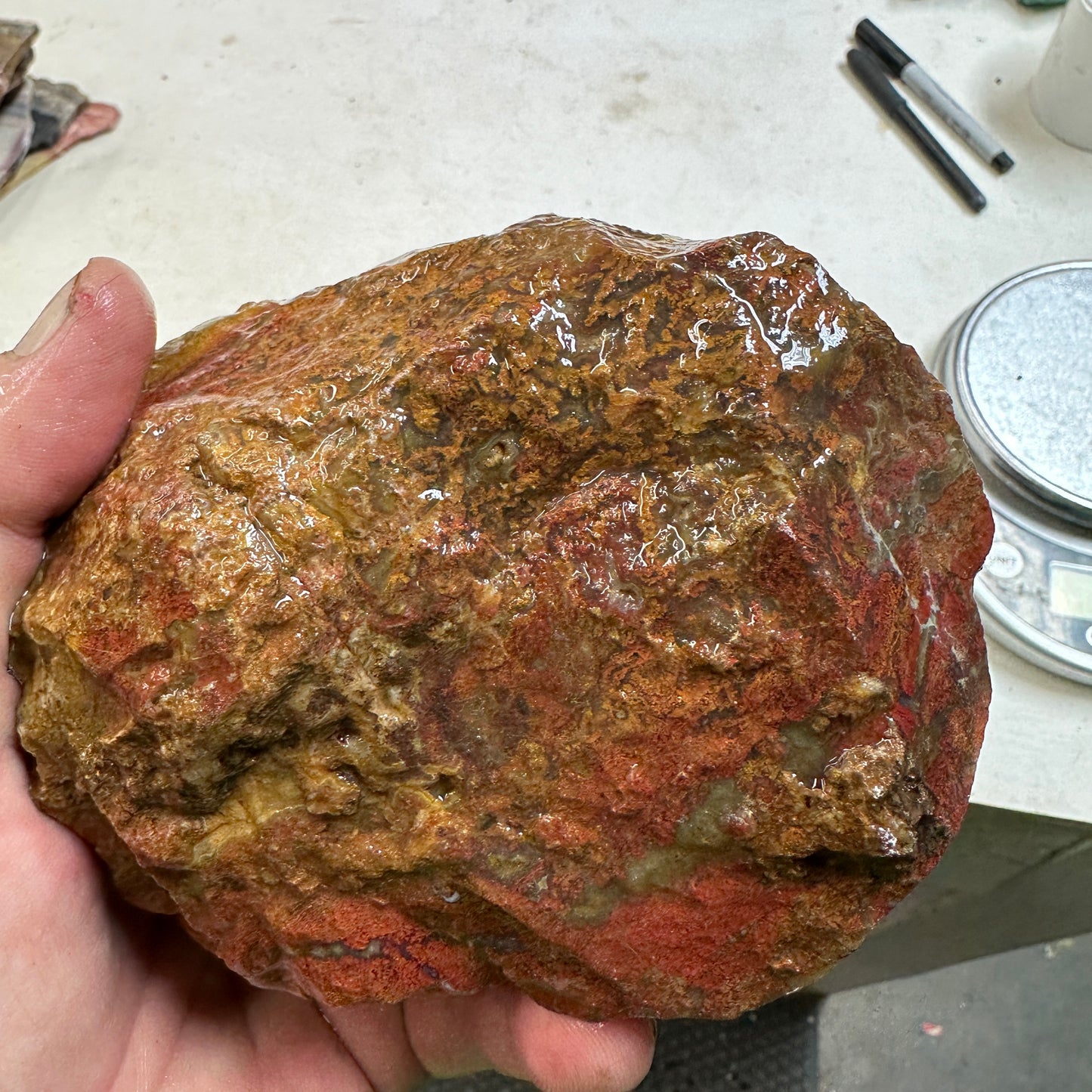 INDONESIAN MOSS AGATE Rough - 2.79 Pounds