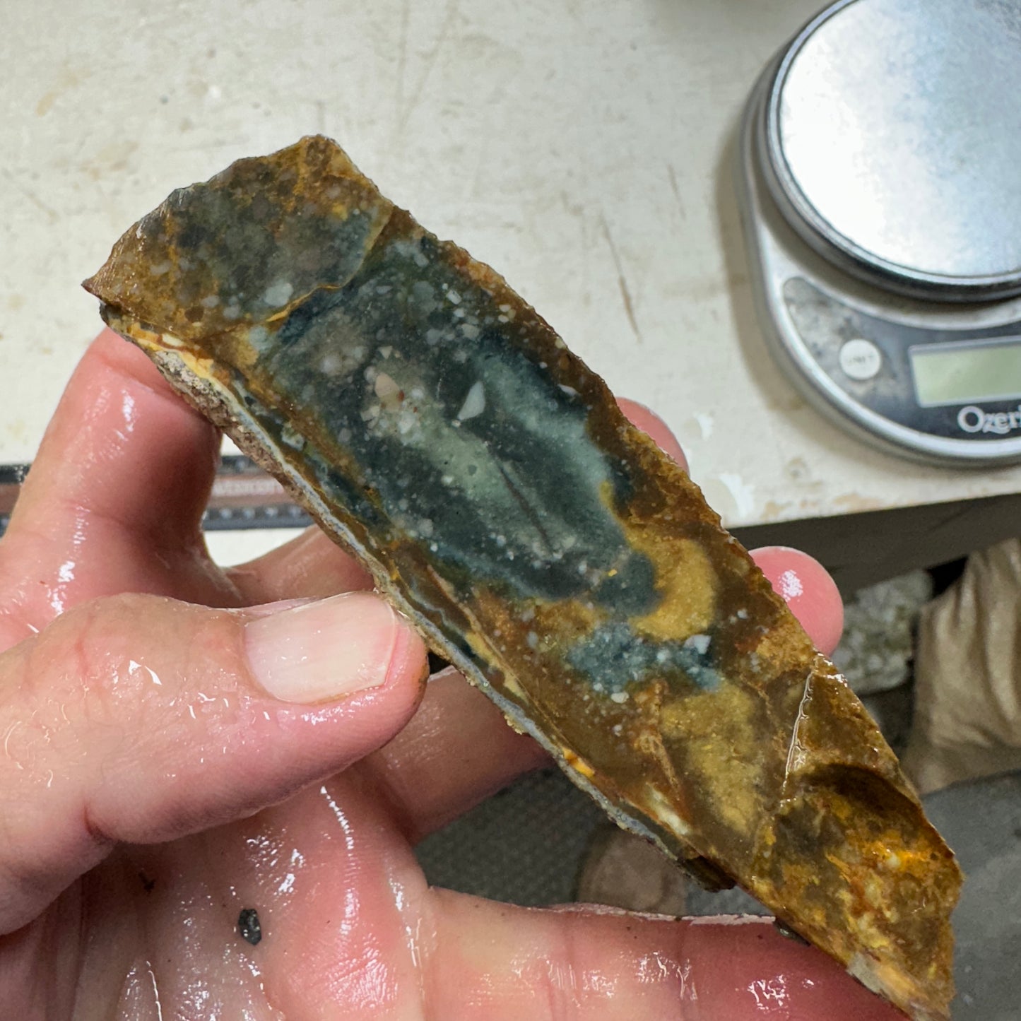 MORRISONITE JASPER Faced Rough - 0.67 Pounds