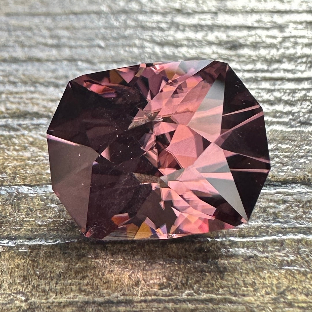 4.33ct Raspberry ZIRCON Faceted Stone