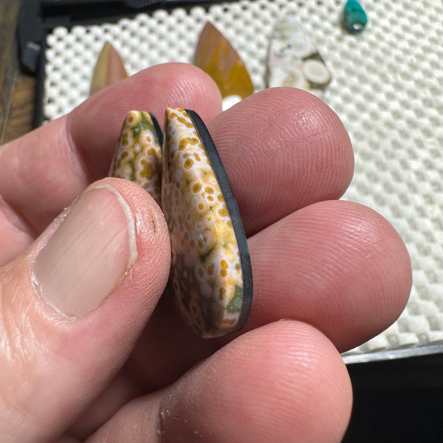 RIVER JASPER cabochon pair