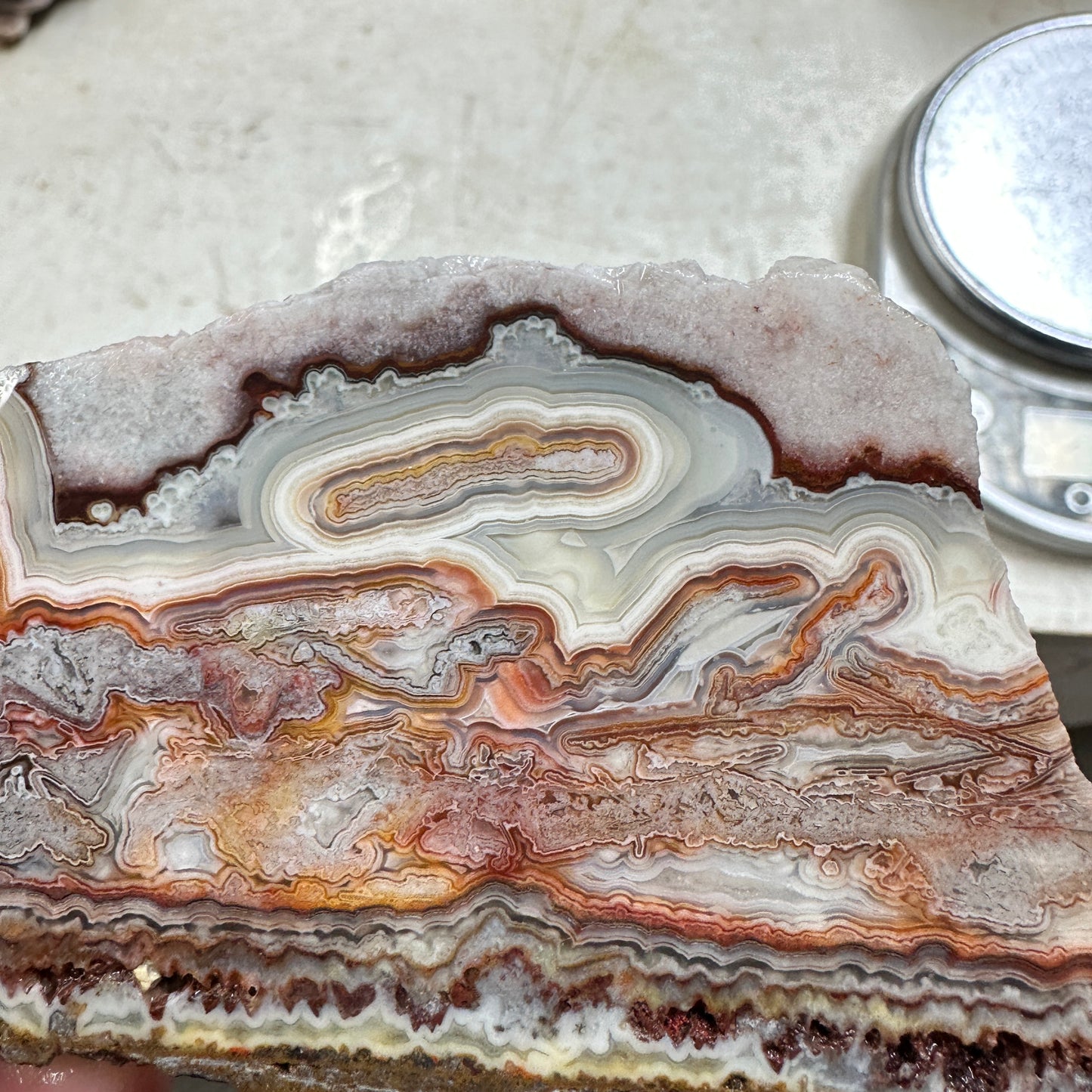 LAGUNA LACE AGATE Slab - 118 grams