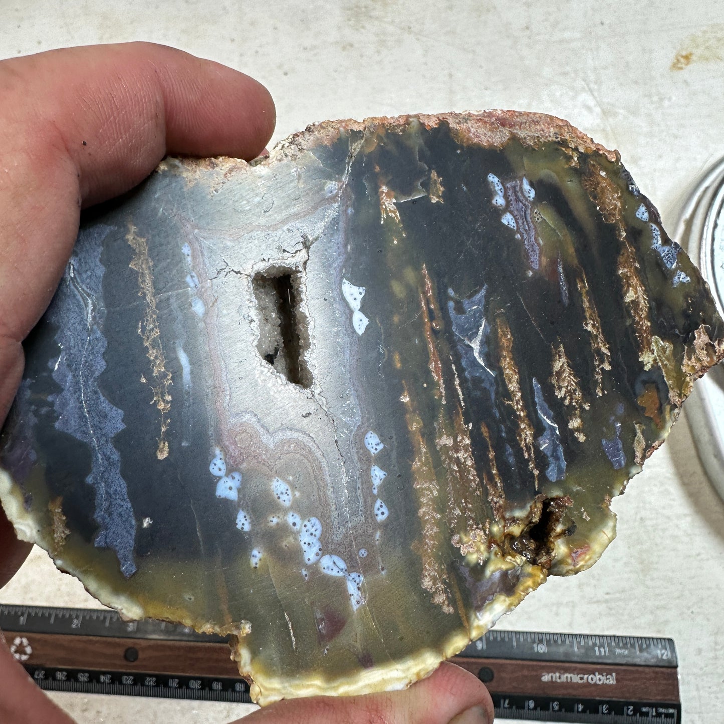 EAST TIMOR AGATE Faced Rough - 1.71 Pounds