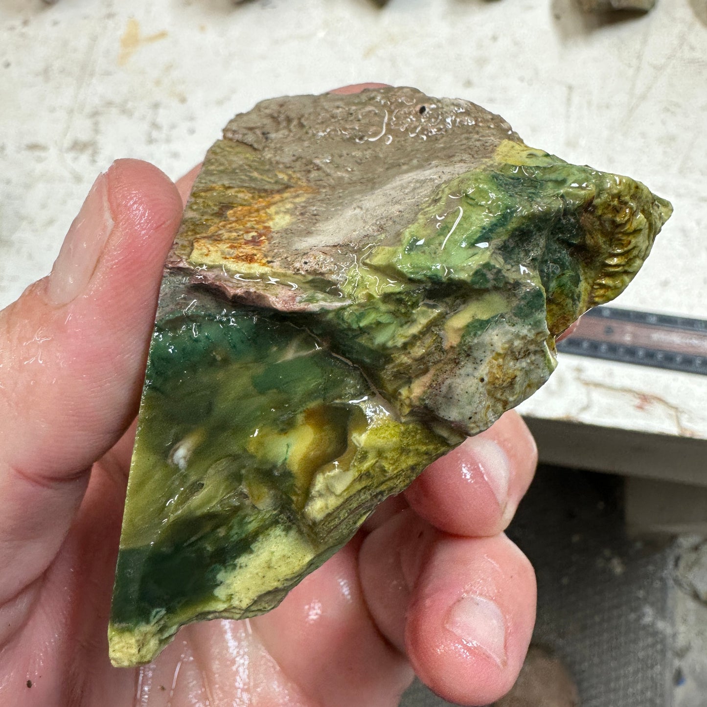MORRISONITE JASPER Faced Rough - 0.60 Pounds