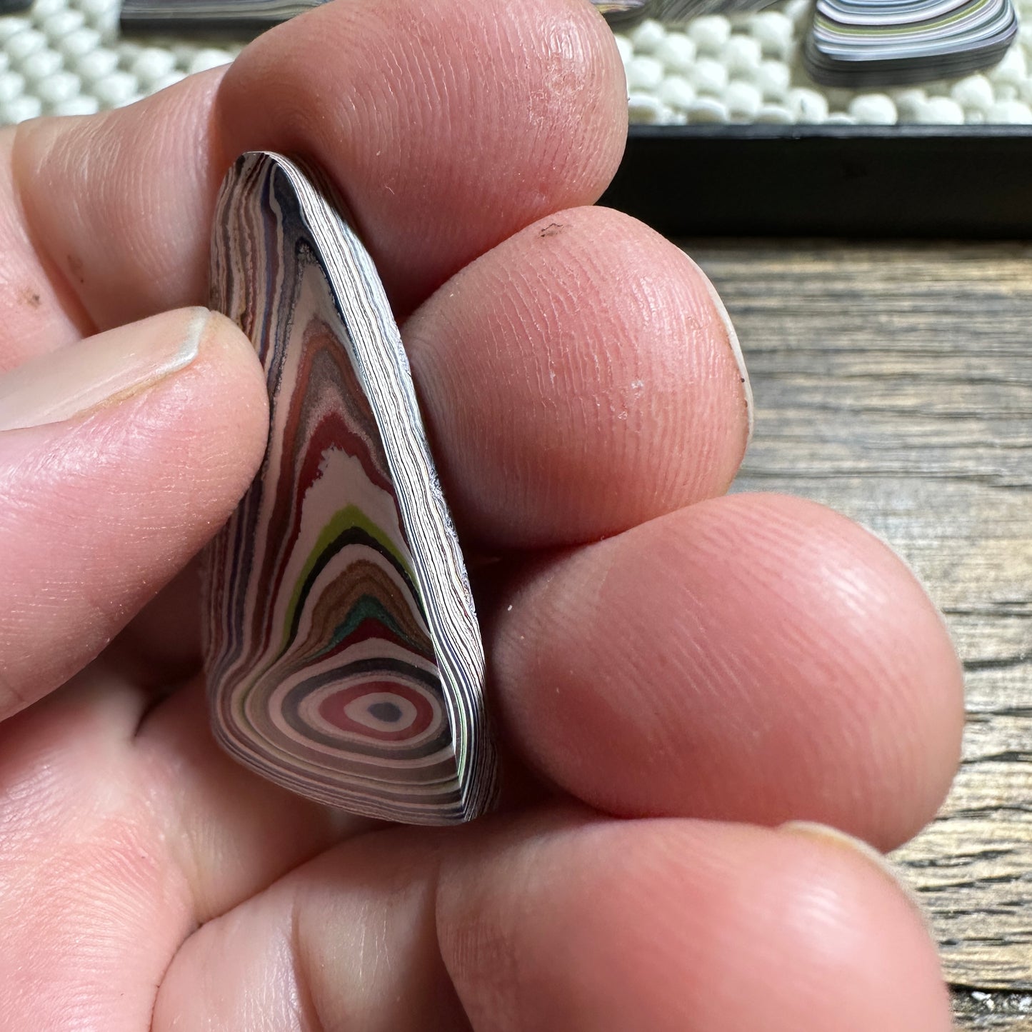 Kenworth Fordite cabochon