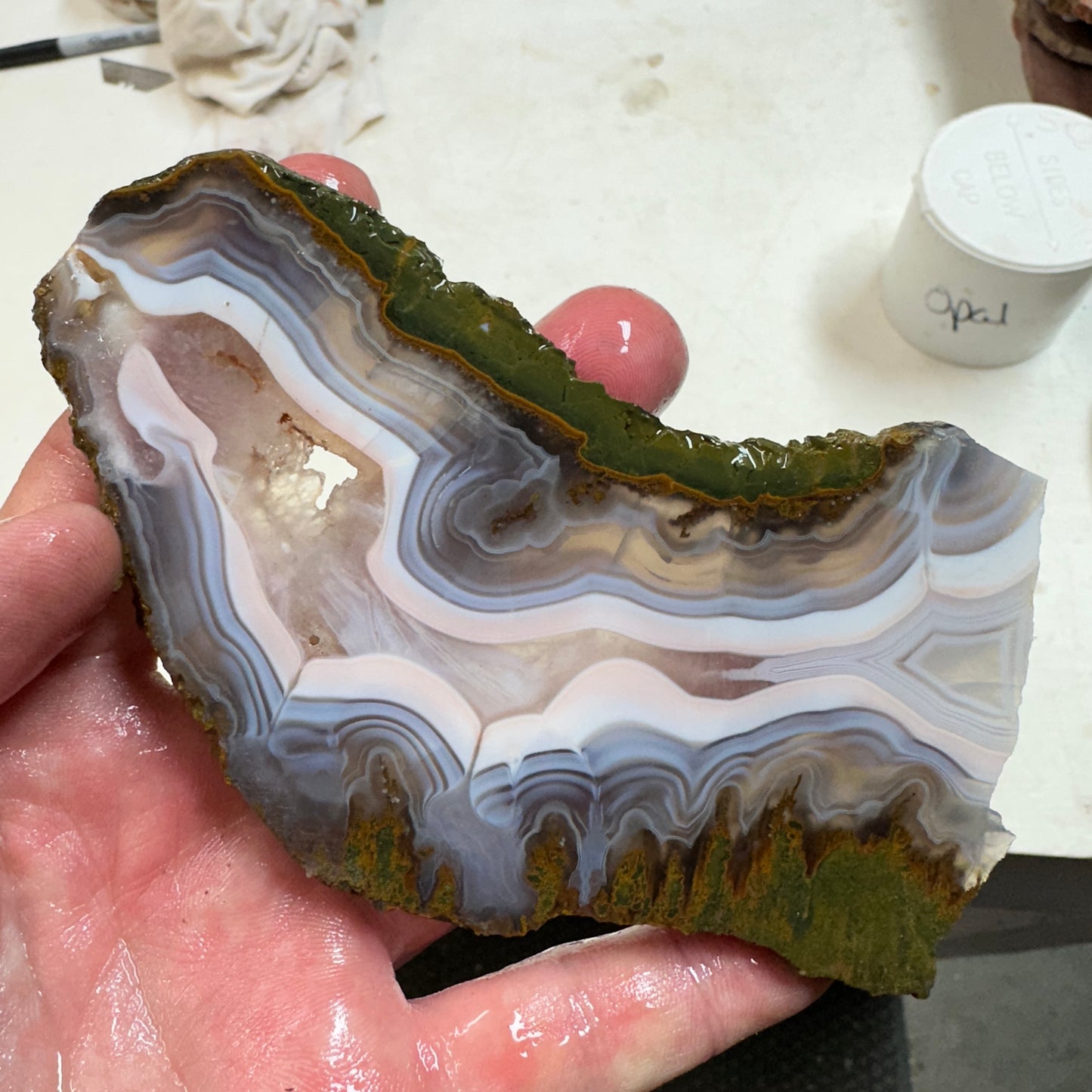 MOROCCAN KERROUCHEN AGATE Slab - 136 grams