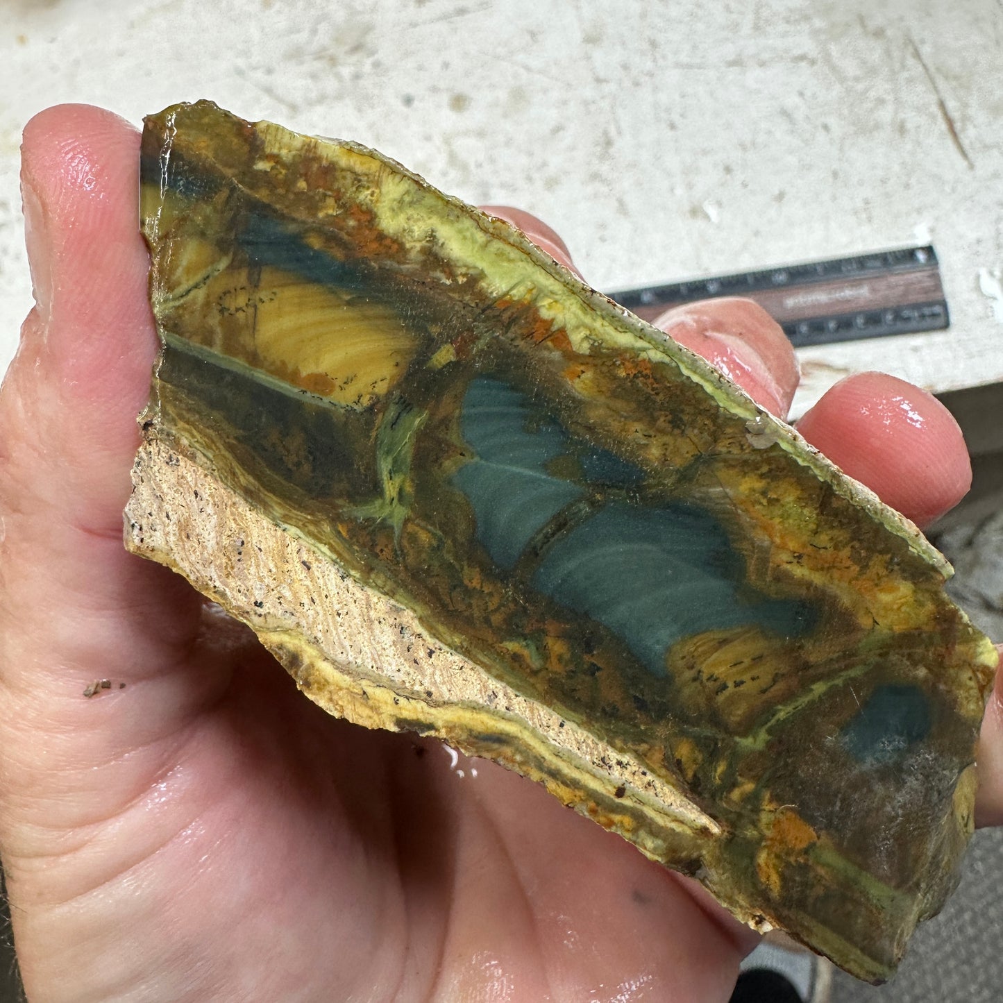 MORRISONITE JASPER Faced Rough - 1.16 Pounds