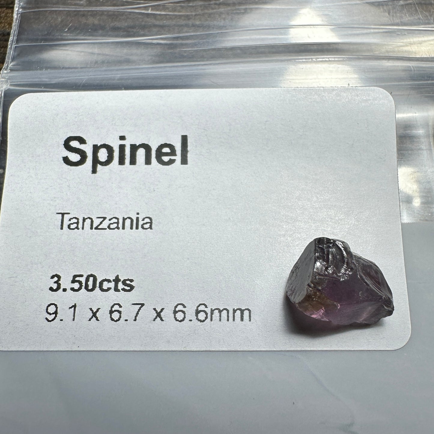 3.50ct Lavender SPINEL Facet Rough