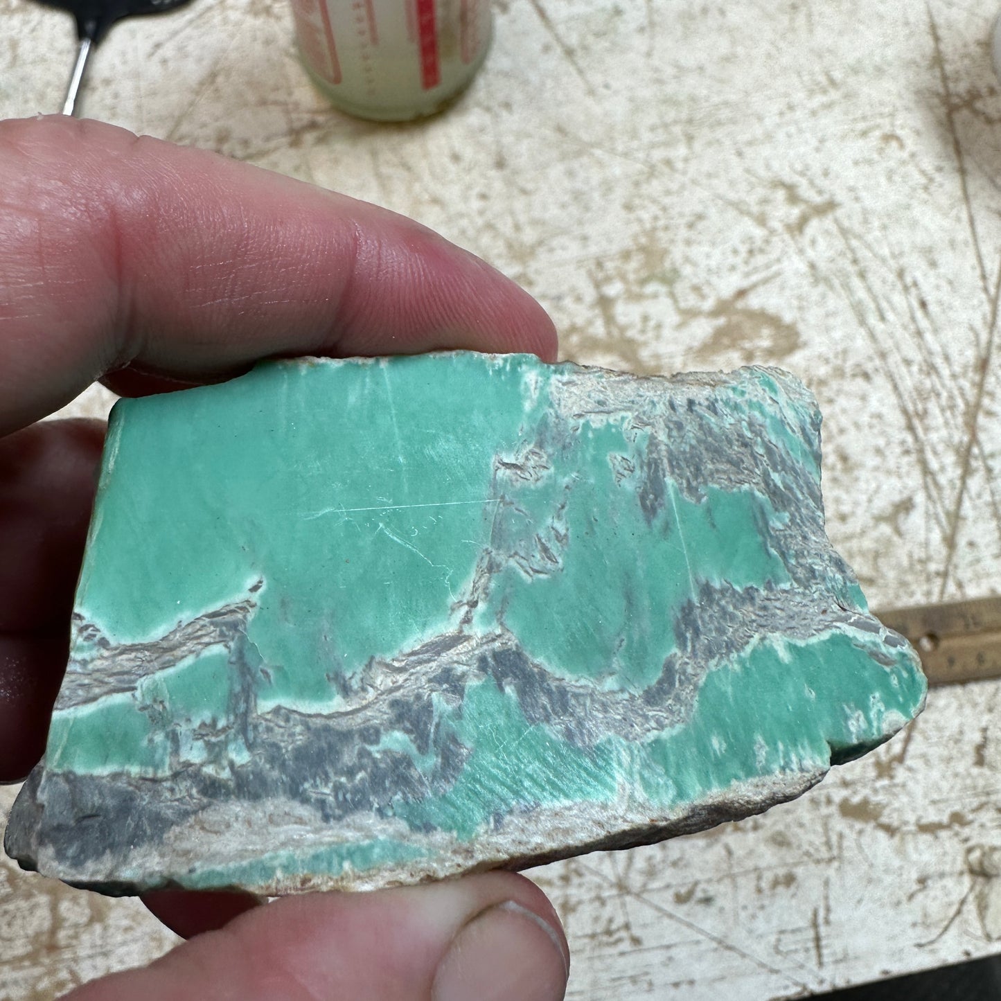 AUSTRALIAN VARISCITE Faced Rough - 229 grams