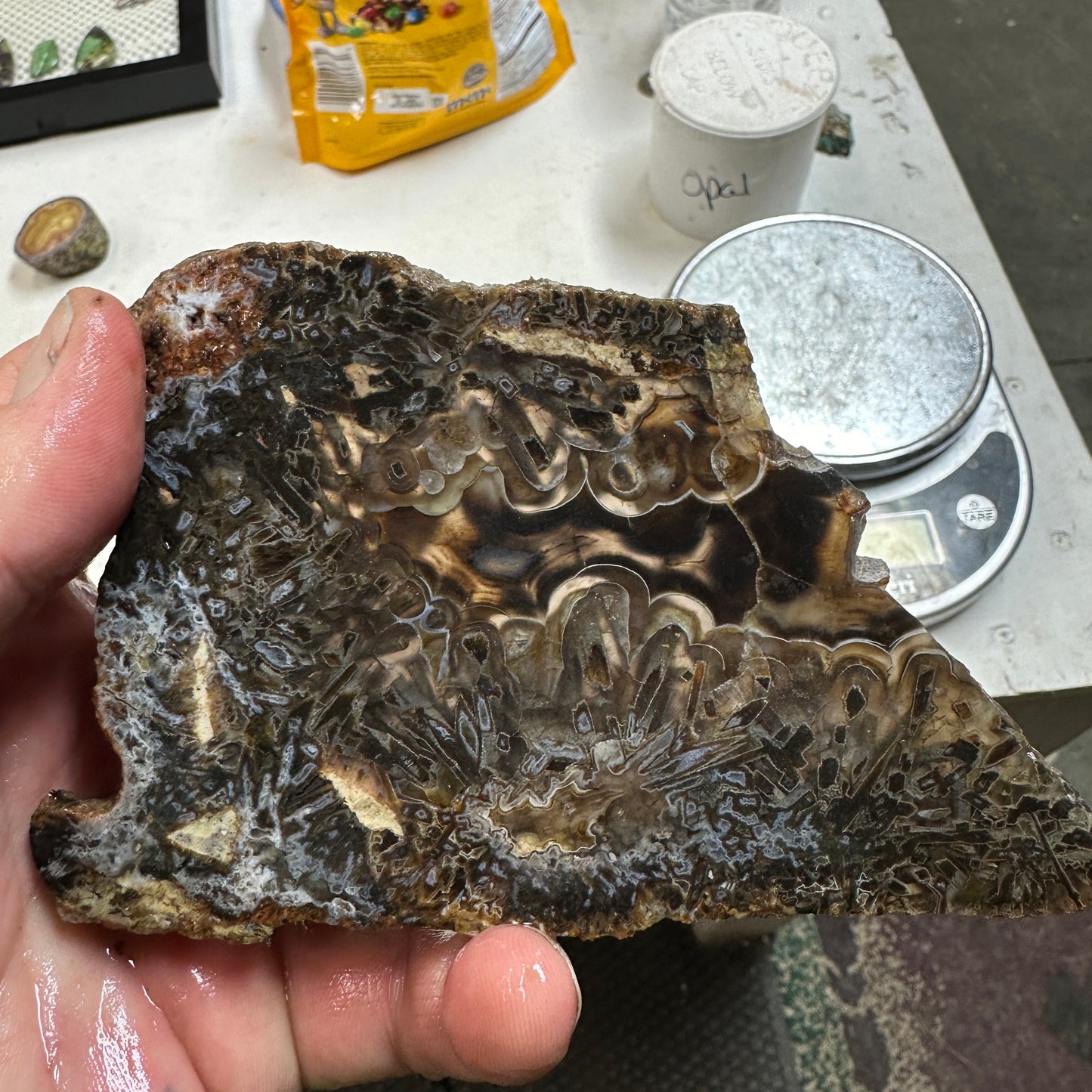 TURKISH STICK AGATE Slab - 150 grams