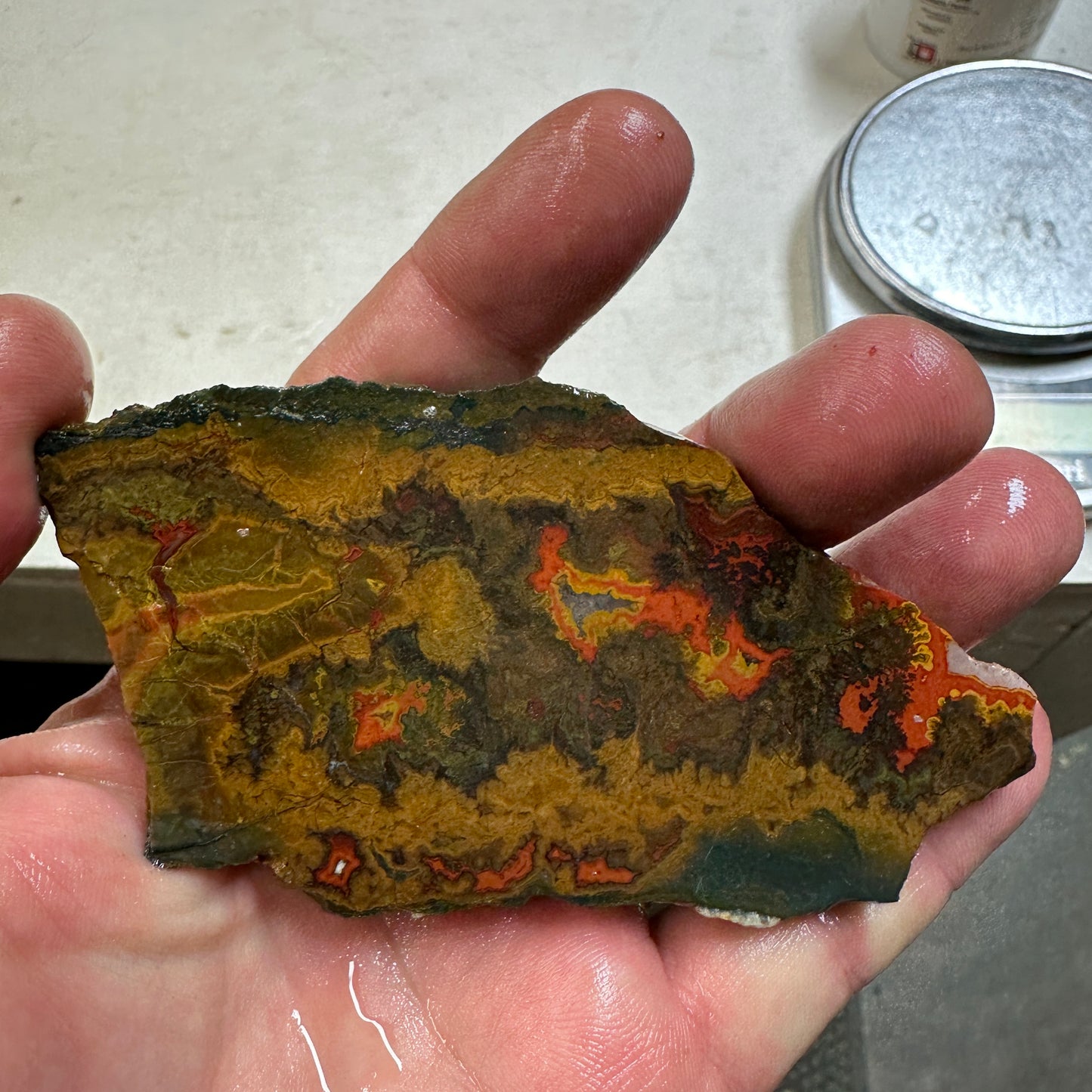 MOROCCAN SEAM AGATE Slab - 81 grams