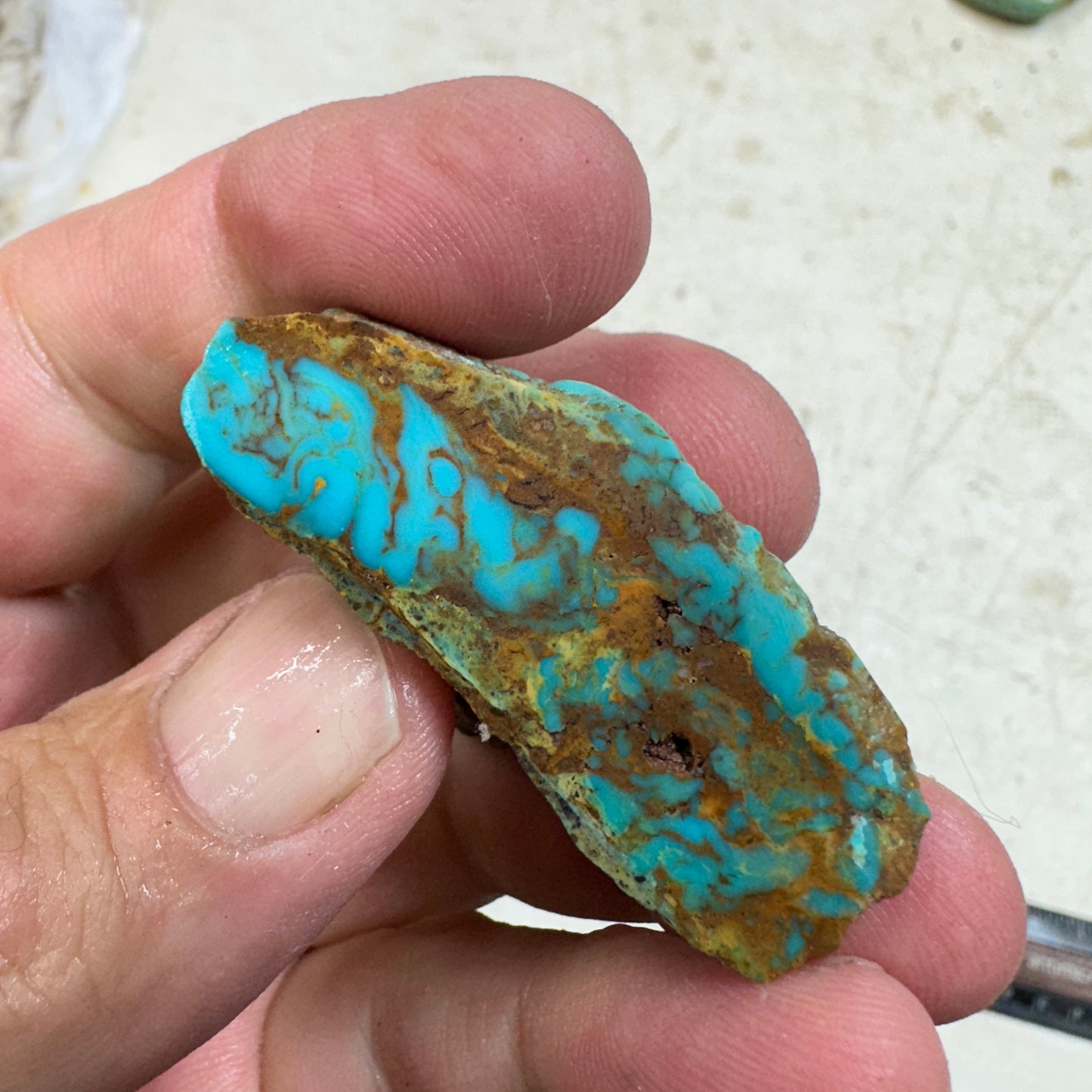 KINGMAN CEREMONIAL Turquoise rough - 49.6 grams