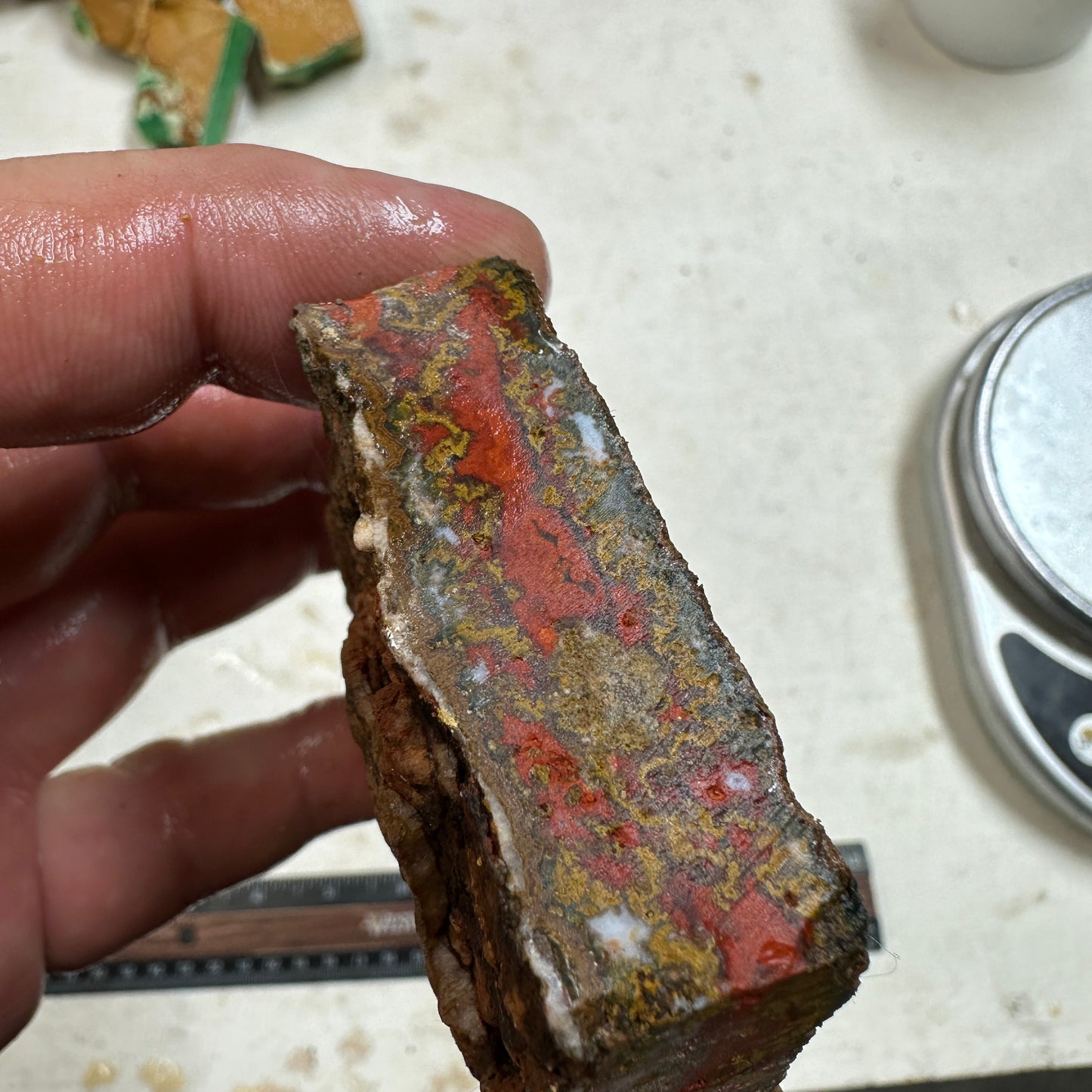 MOROCCAN SEAM AGATE Rough - 0.35 Pounds