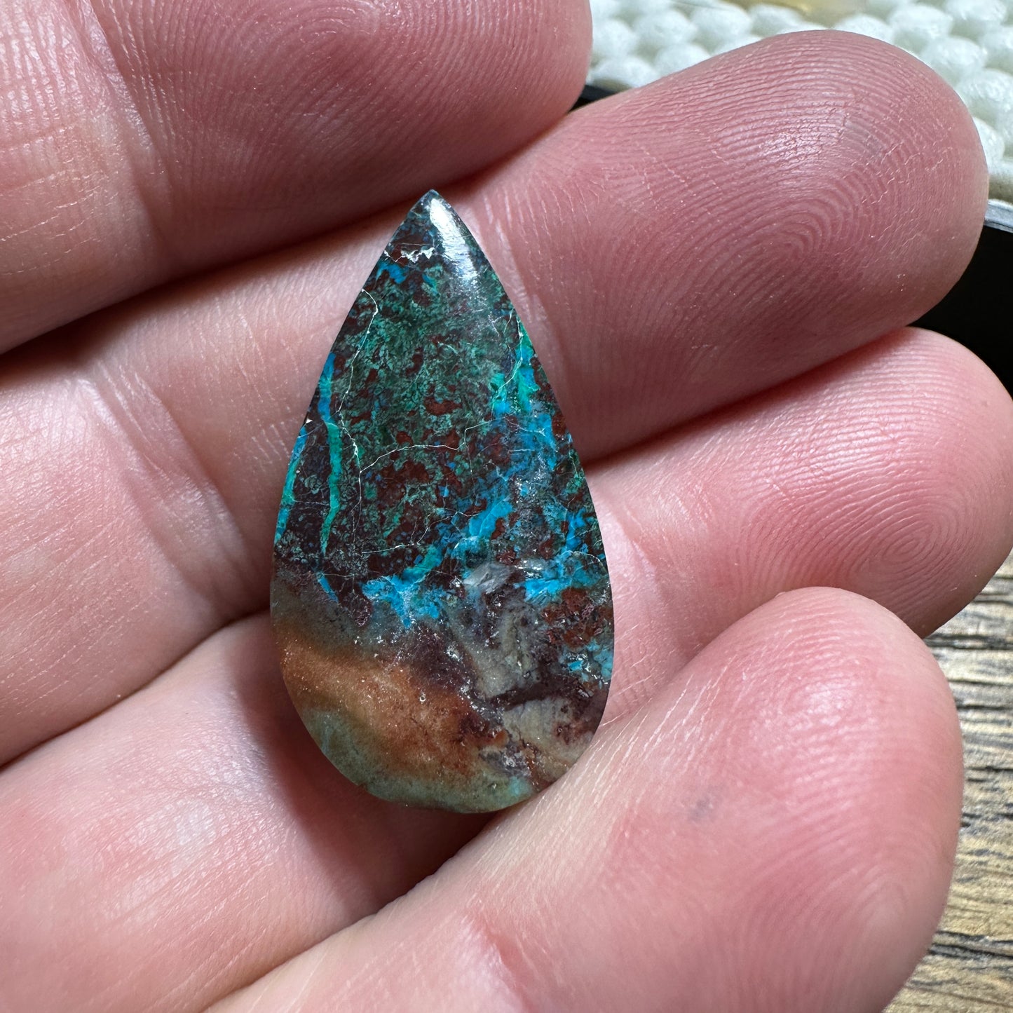 CHRYSOCOLLA MALACHITE cabochon