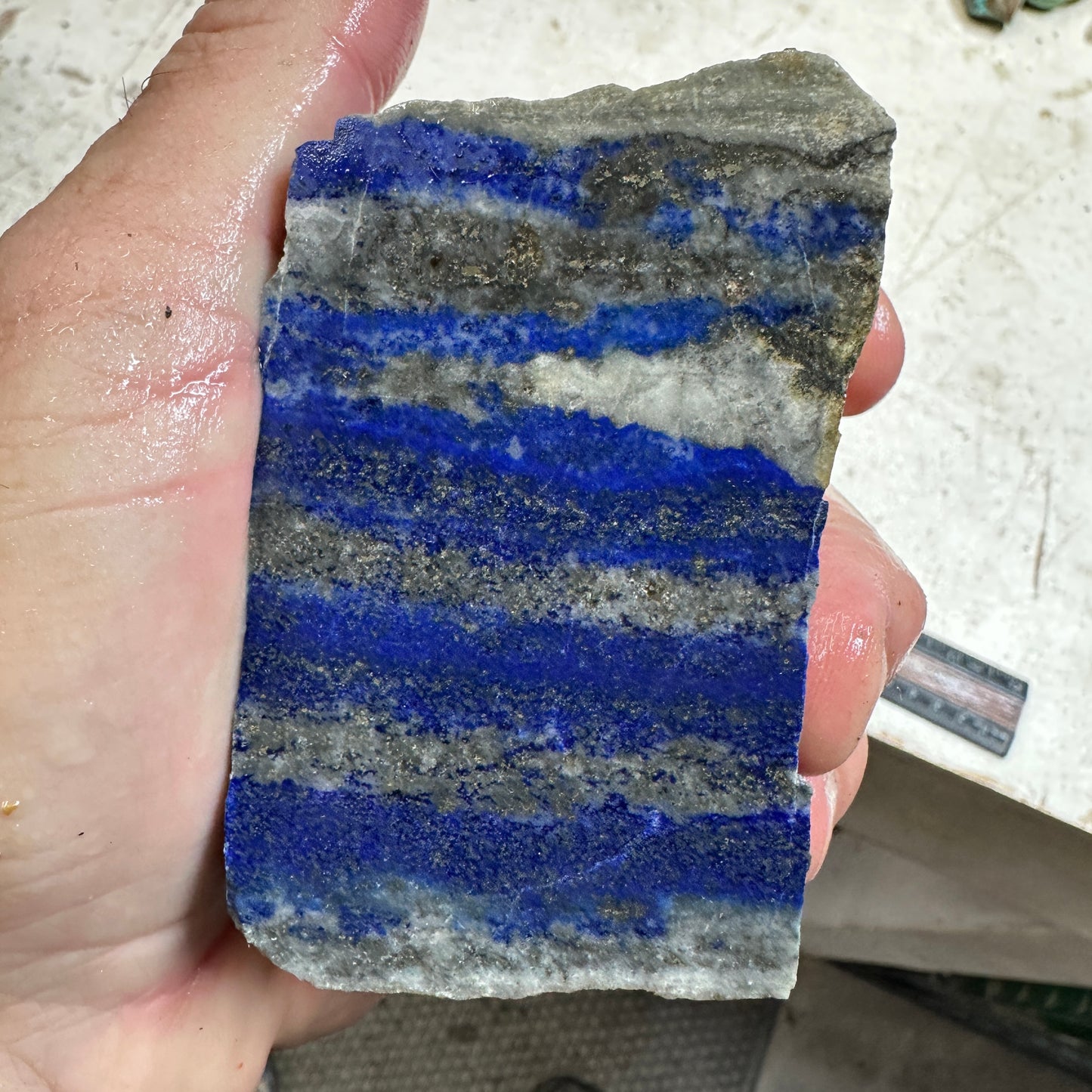 LAPIS LAZULI Faced Rough 1.06 pounds