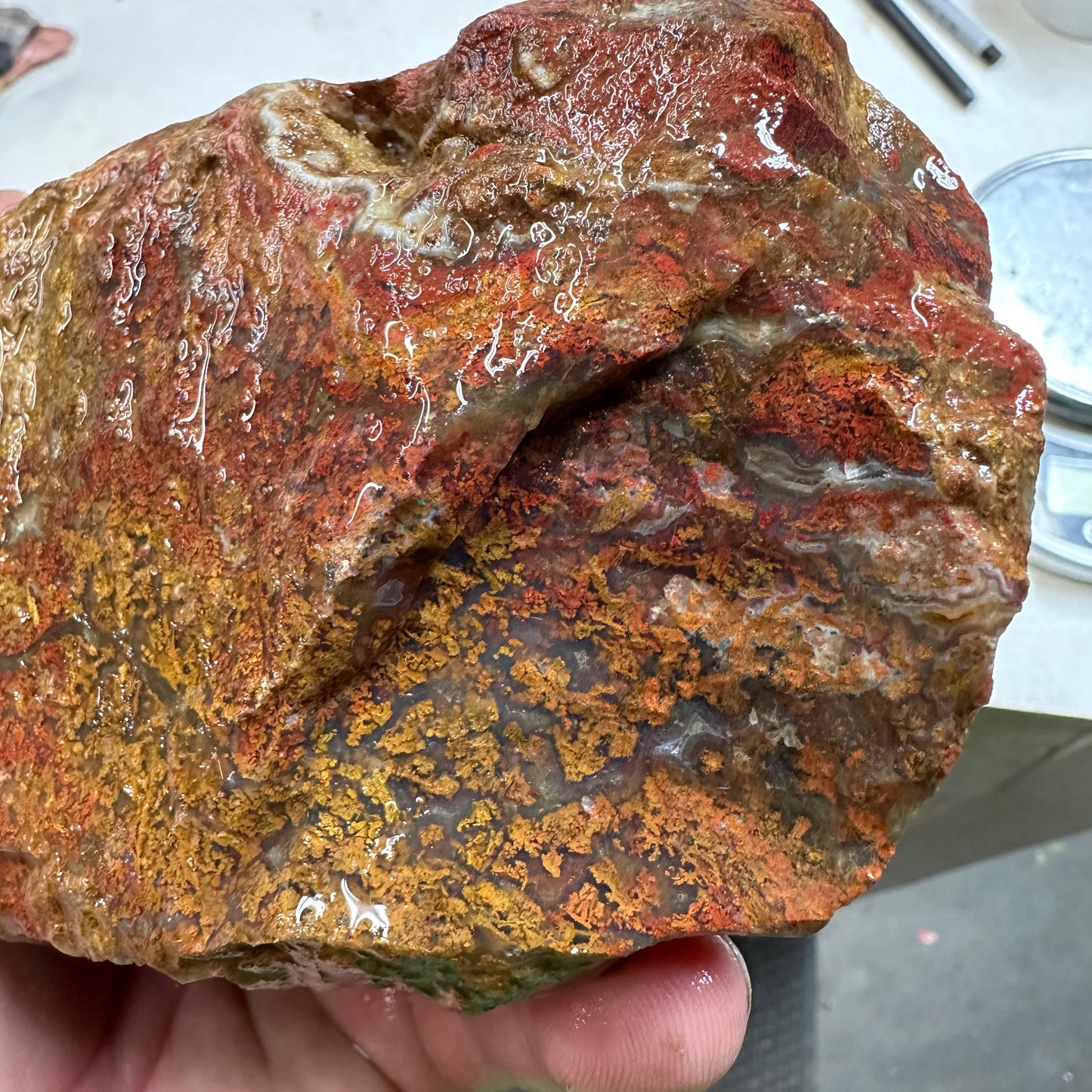 INDONESIAN MOSS AGATE Rough - 2.79 Pounds