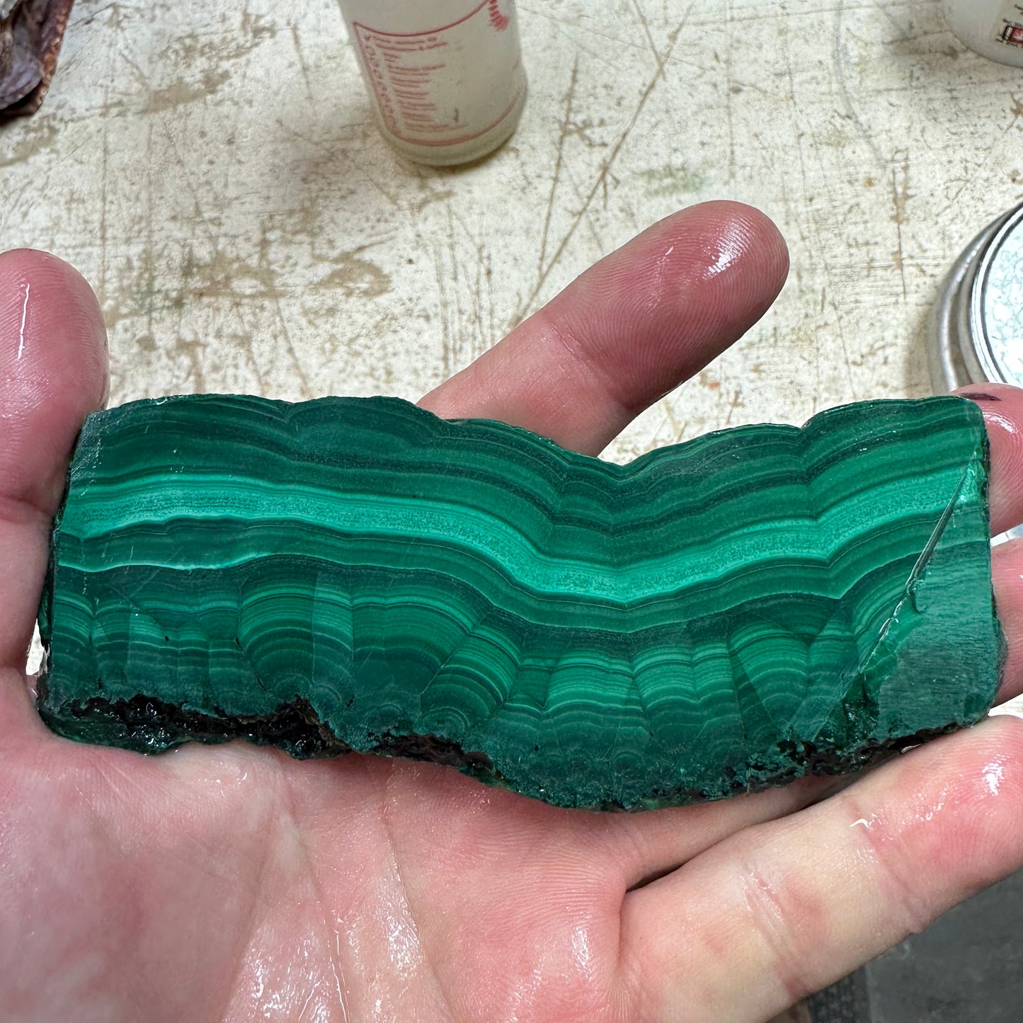 Chatoyant MALACHITE Slab - 168 grams