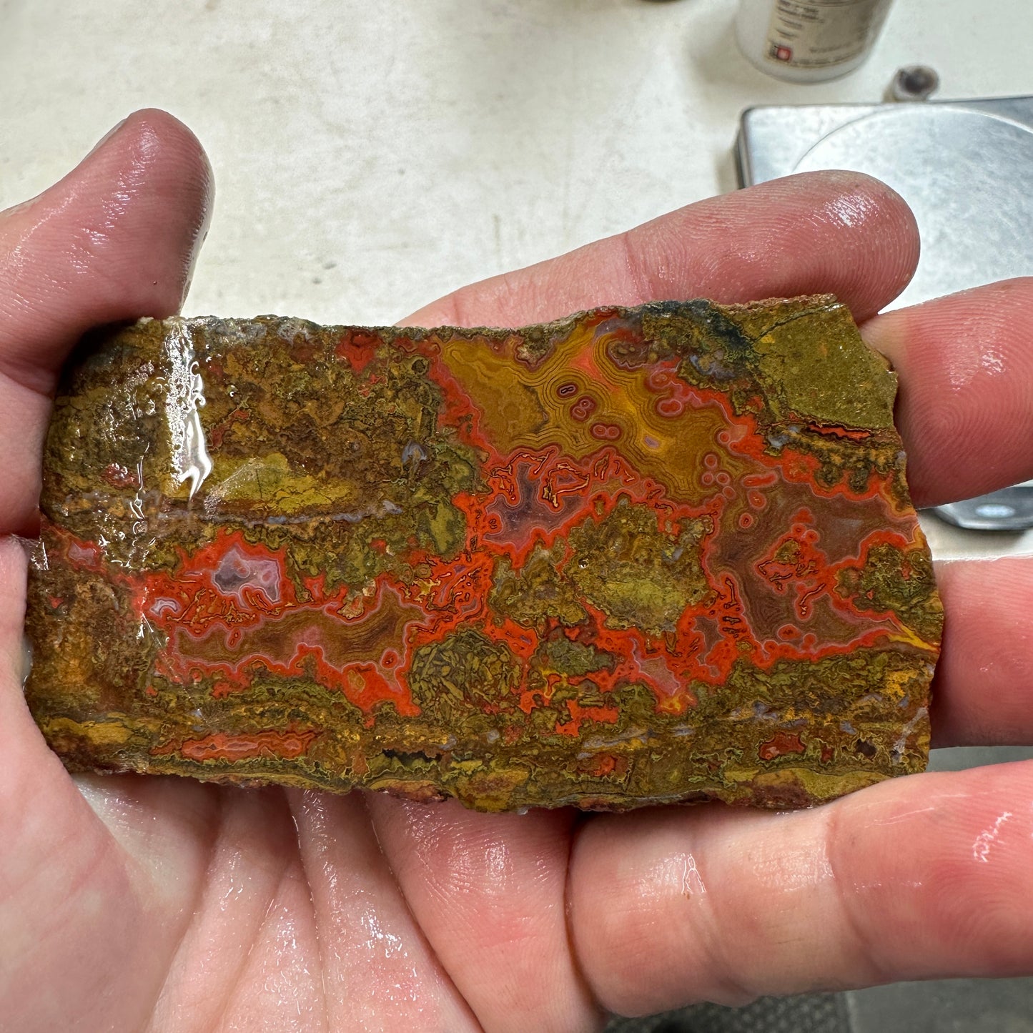 MOROCCAN SEAM AGATE Slab - 73 grams