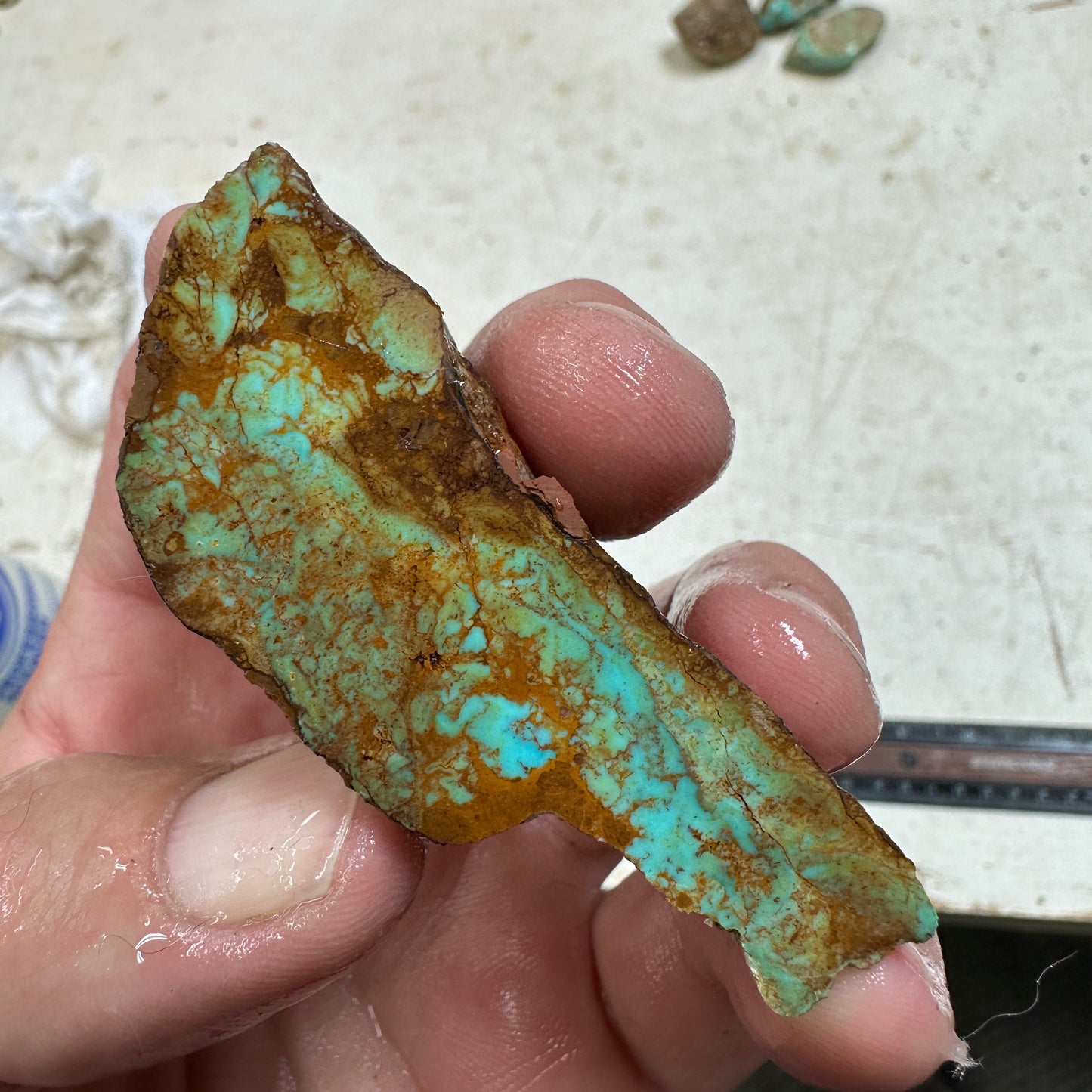 KINGMAN CEREMONIAL Turquoise rough - 64.9 grams