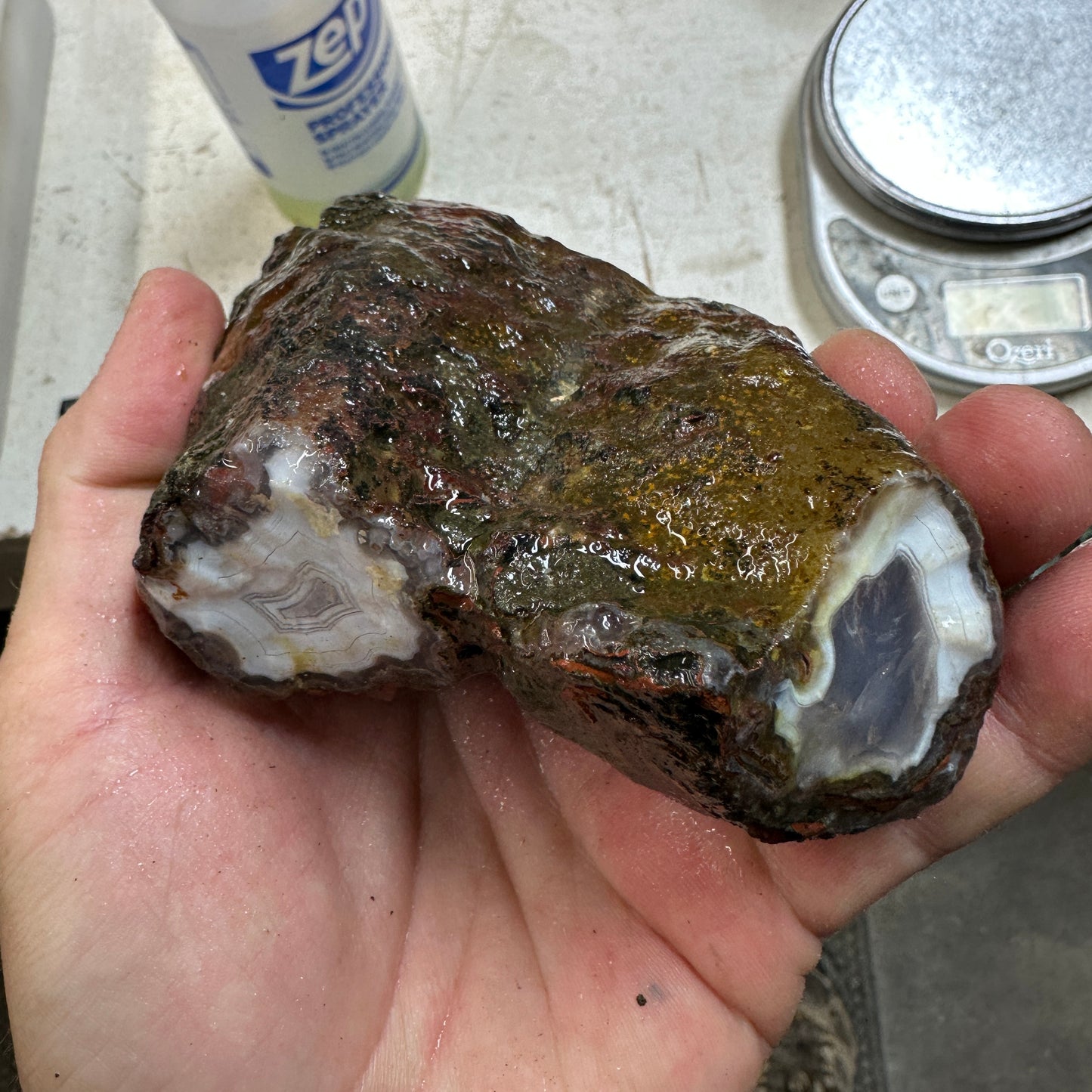 MOROCCAN KERROUCHEN AGATE Rough - 1.73 Pounds