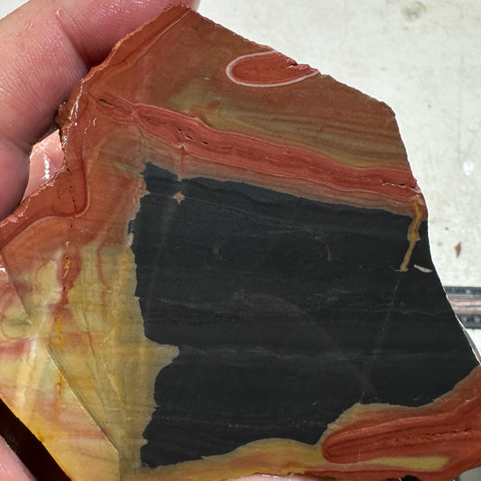 WINDY MOUNTAIN JASPER Faced Rough - 1.73 Pounds