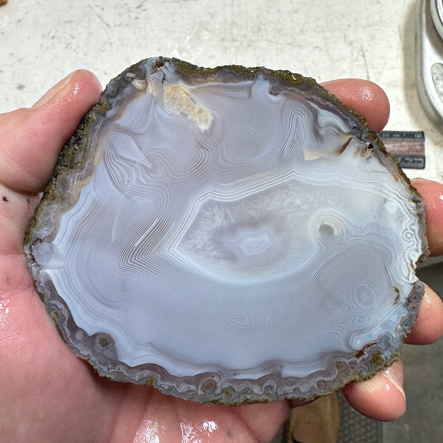 MOROCCAN SHADOW AGATE Slab - 112 grams