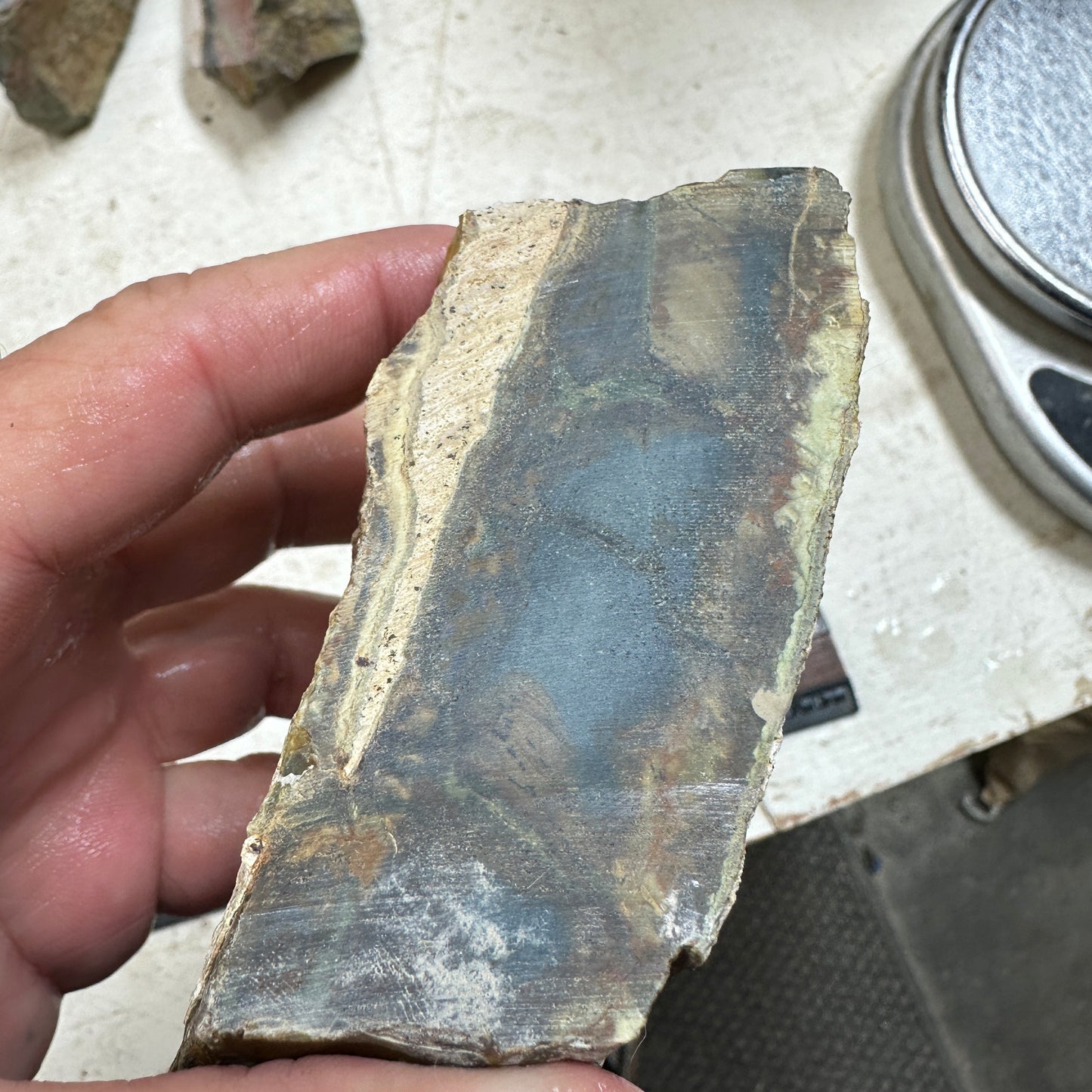 MORRISONITE JASPER Faced Rough - 1.16 Pounds