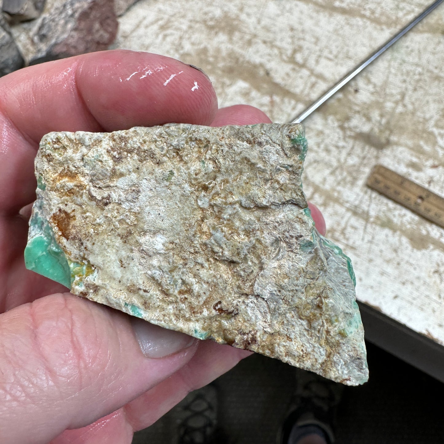 AUSTRALIAN VARISCITE Faced Rough - 229 grams