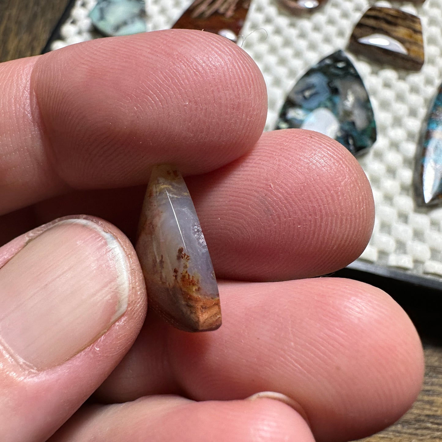 CAREY PLUME AGATE cabochon