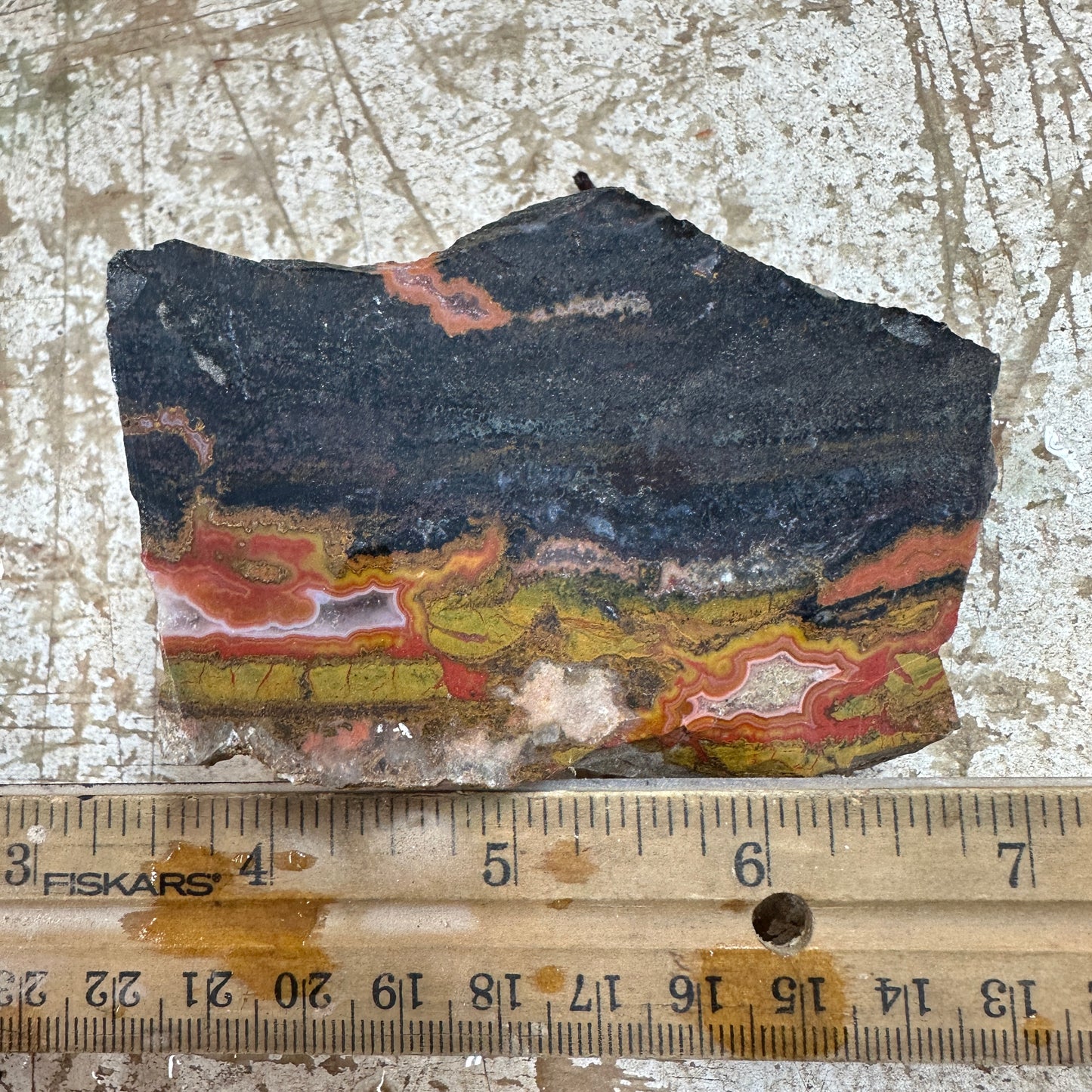 MOROCCAN AGATE Faced Rough - 0.80 Pounds