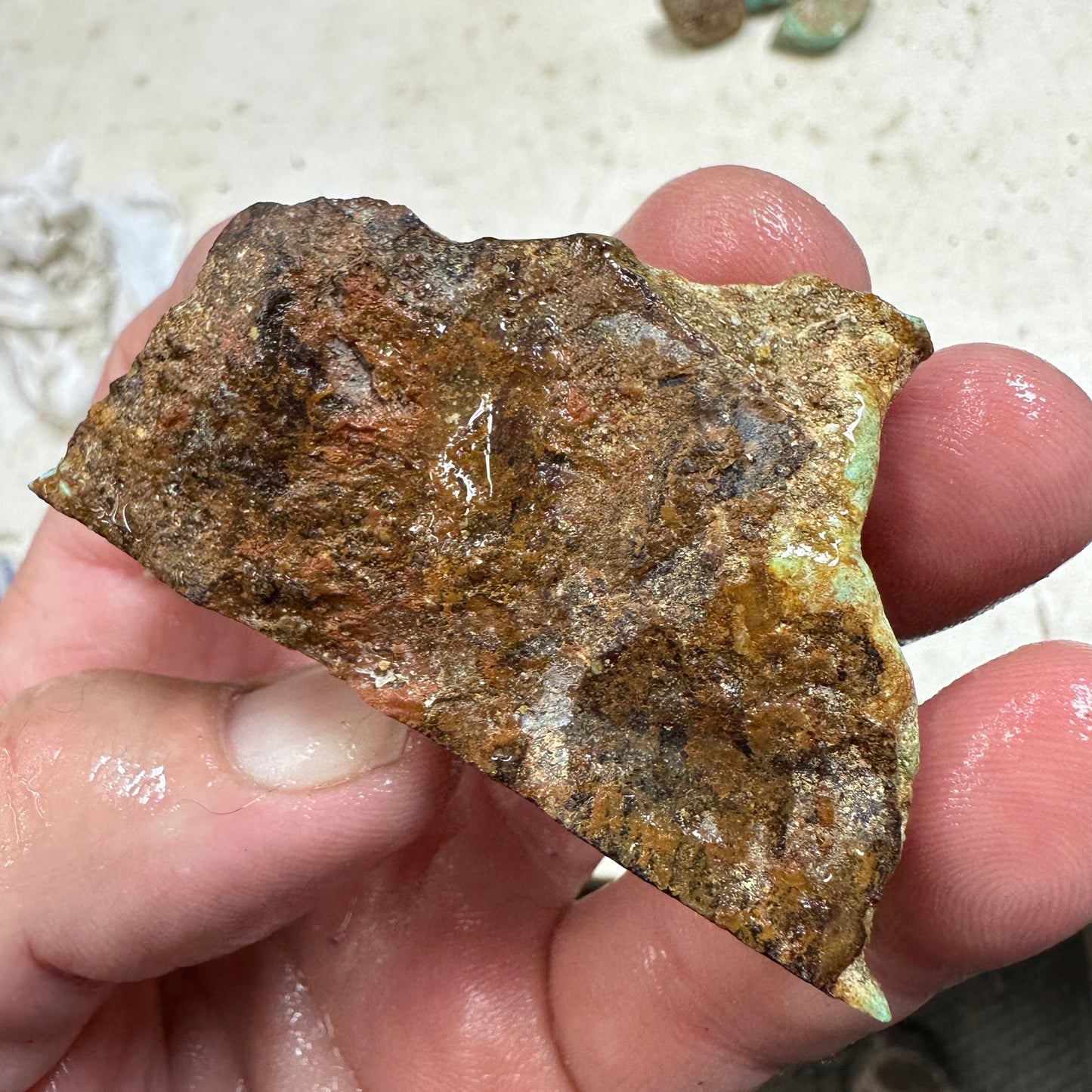 KINGMAN CEREMONIAL Turquoise rough - 64.9 grams