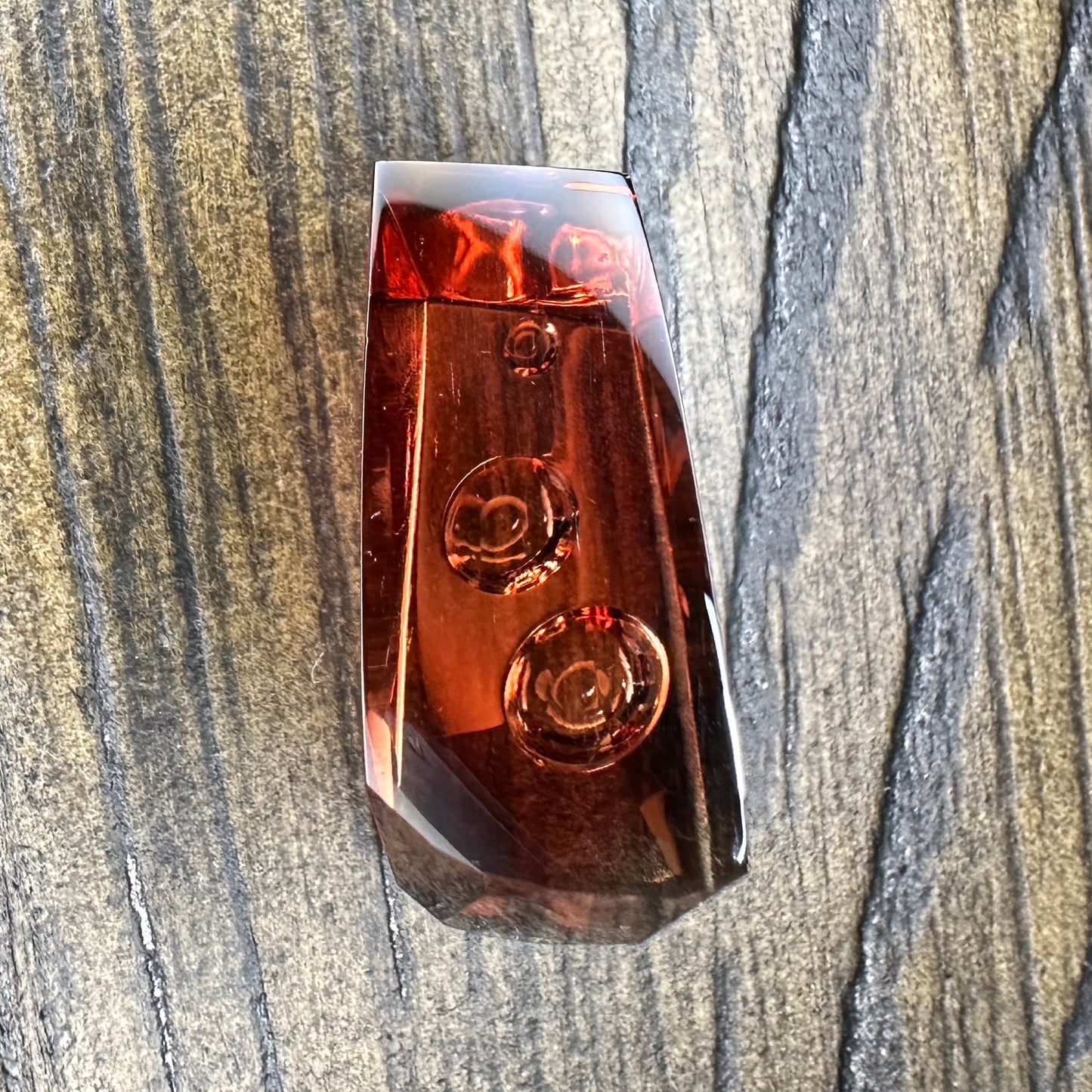 14.82ct Red OREGON SUNSTONE Faceted Stone SUN003
