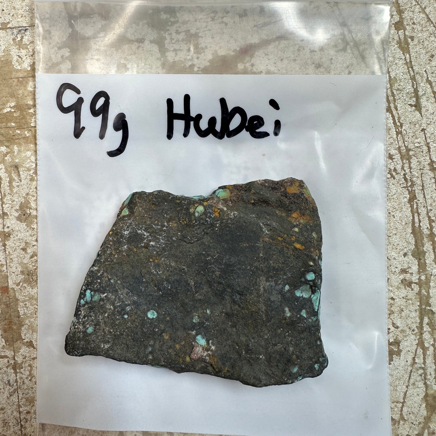 99 gram Hubei Turquoise rough