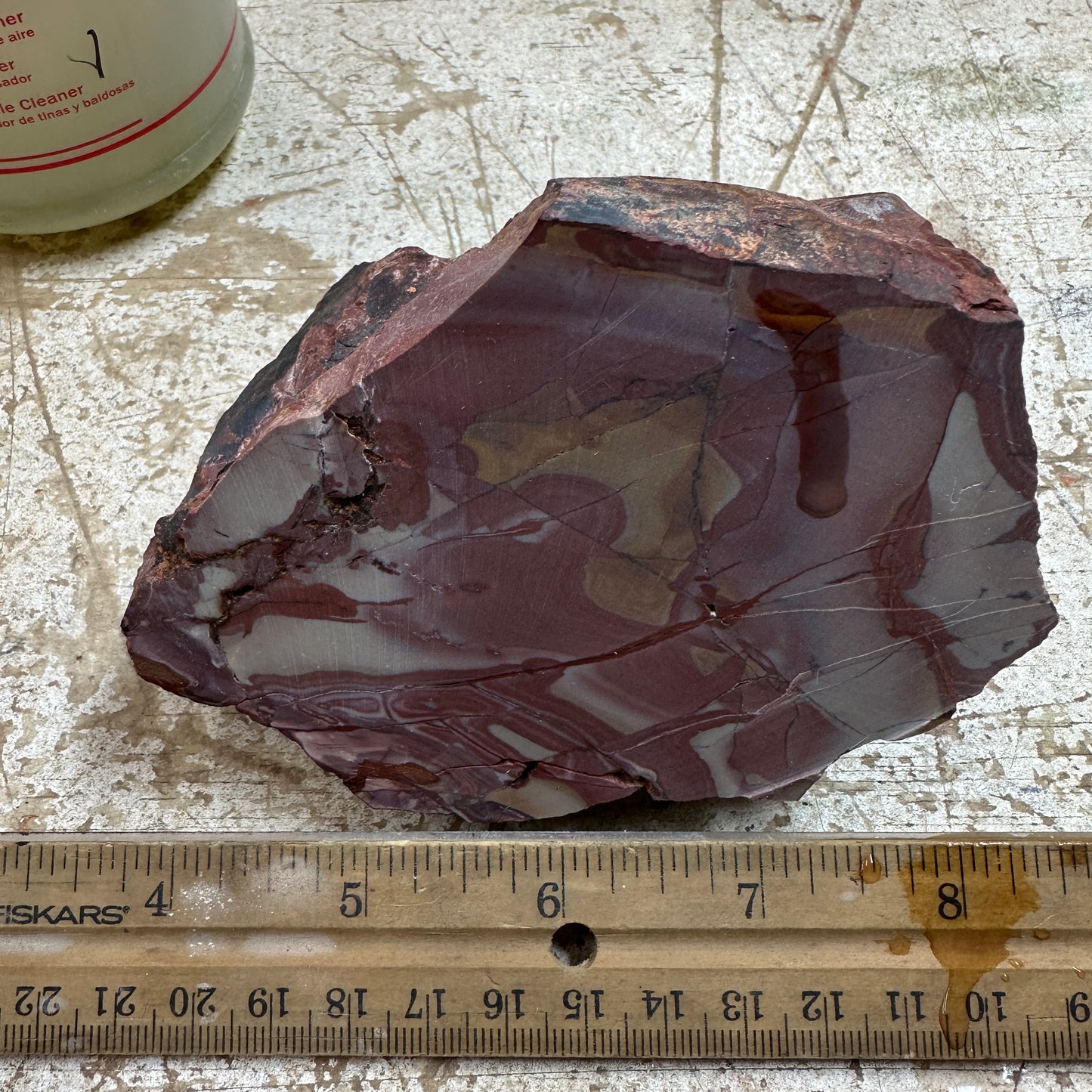 MESCALERO JASPER Faced Rough - 1.58 Pounds