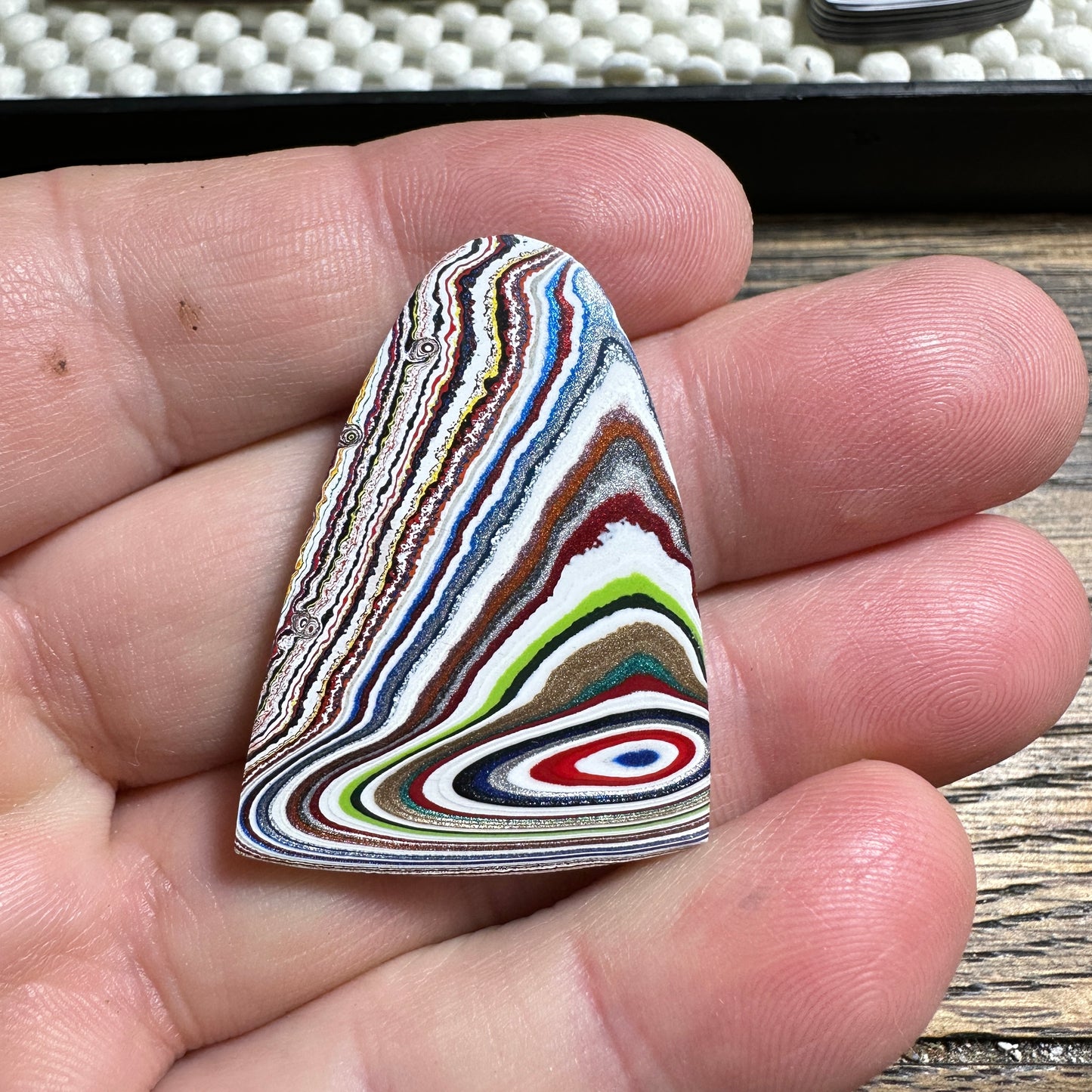 Kenworth Fordite cabochon