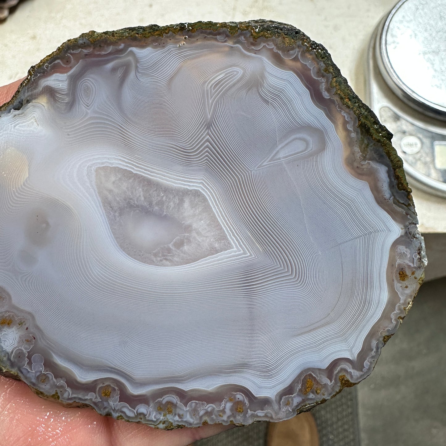 MOROCCAN SHADOW AGATE Slab - 112 grams