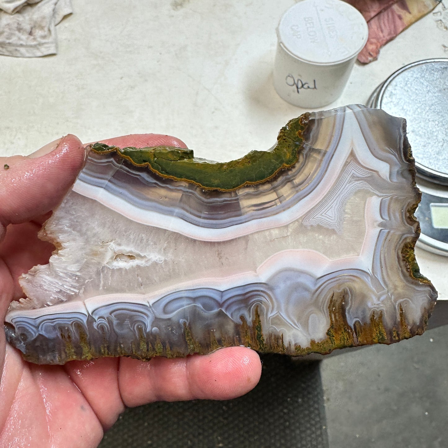 MOROCCAN KERROUCHEN AGATE Slab - 160 grams