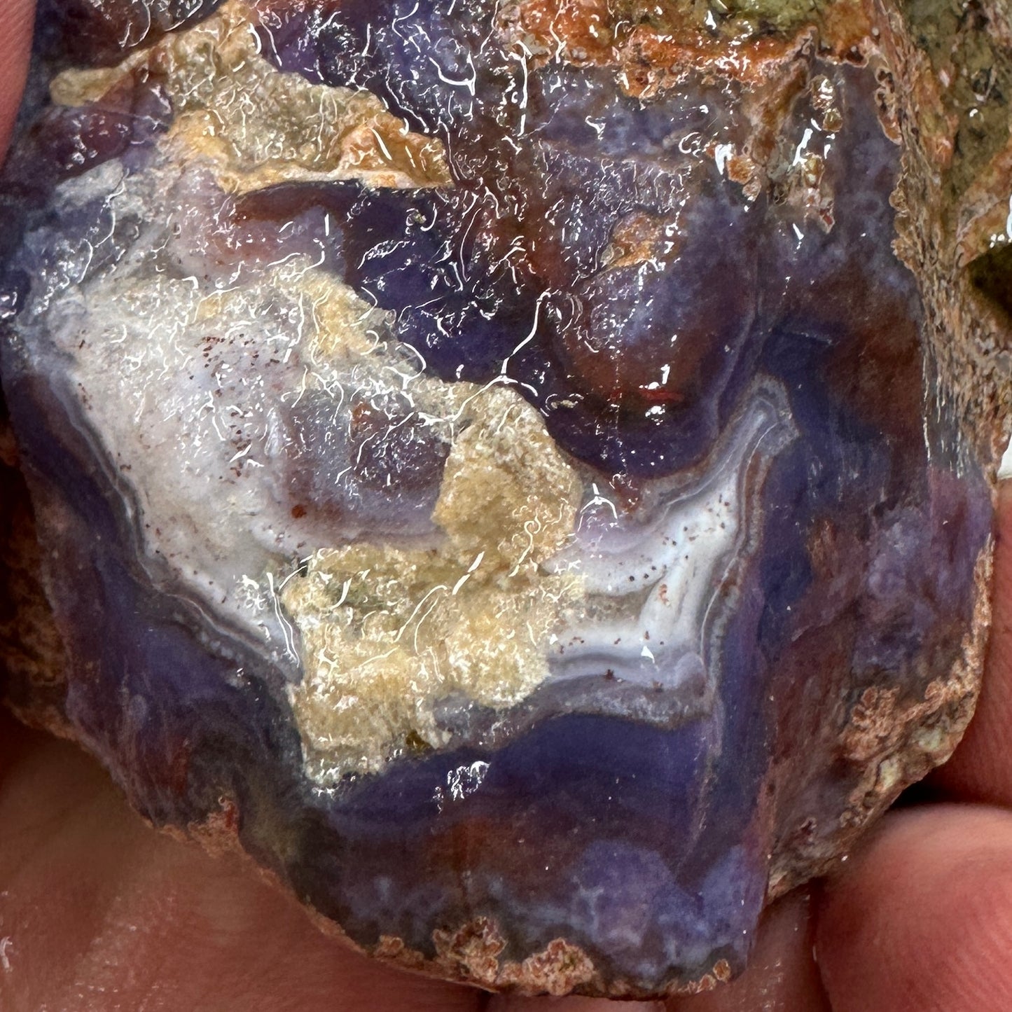 PURPLE PASSION AGATE Rough - 0.65 Pounds