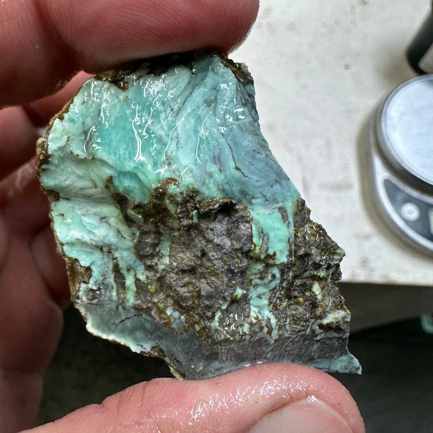 BROKEN ARROW VARISCITE Rough - 111.5 grams