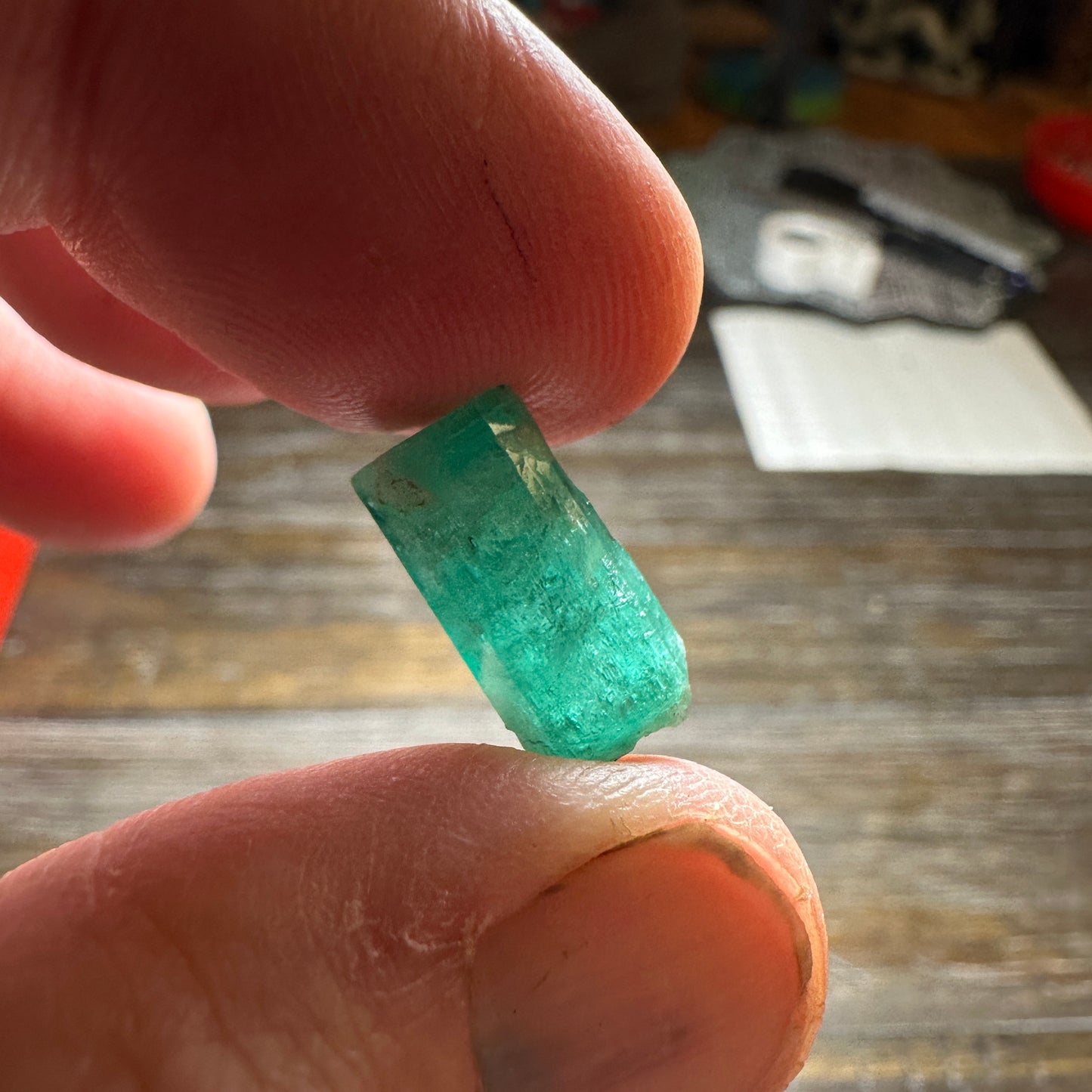 9.19ct COLUMBIAN EMERALD Facet Rough