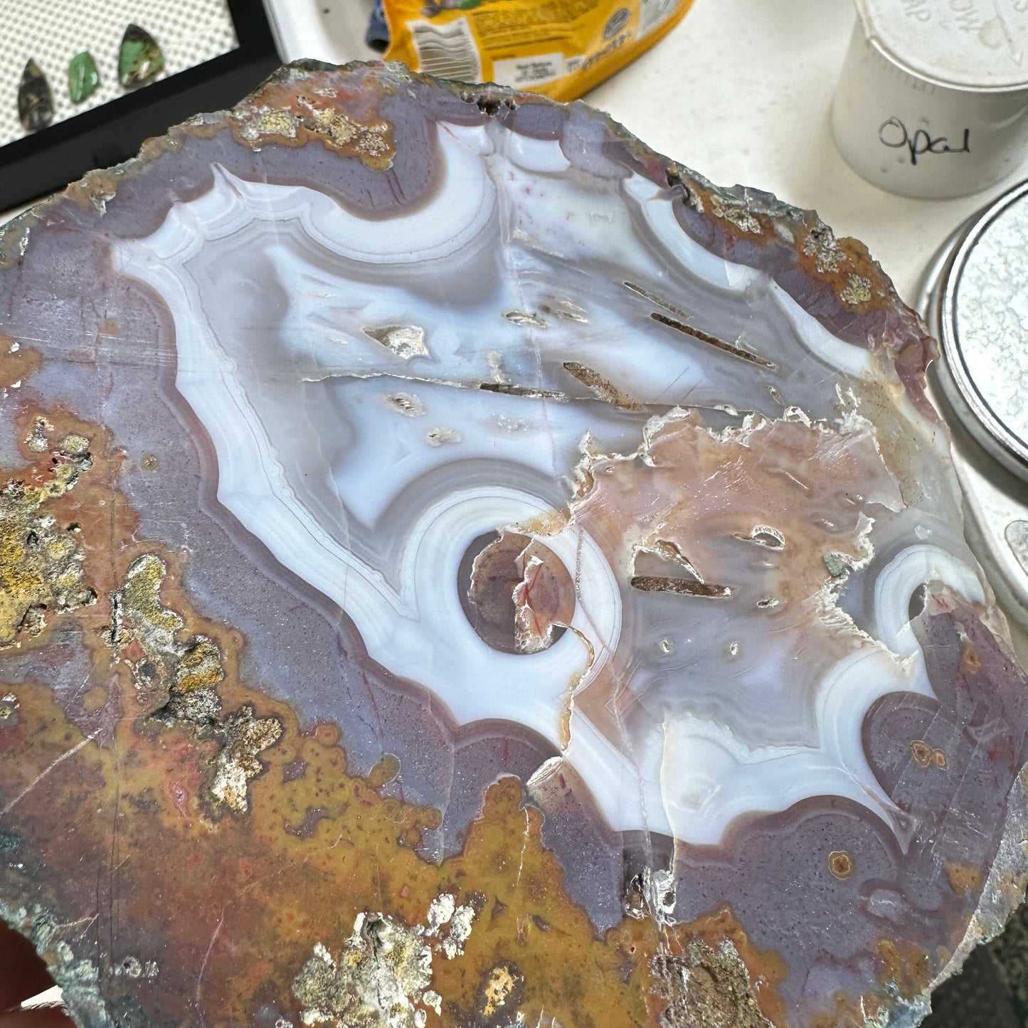 MOROCCAN AGATE Slab - 329 grams