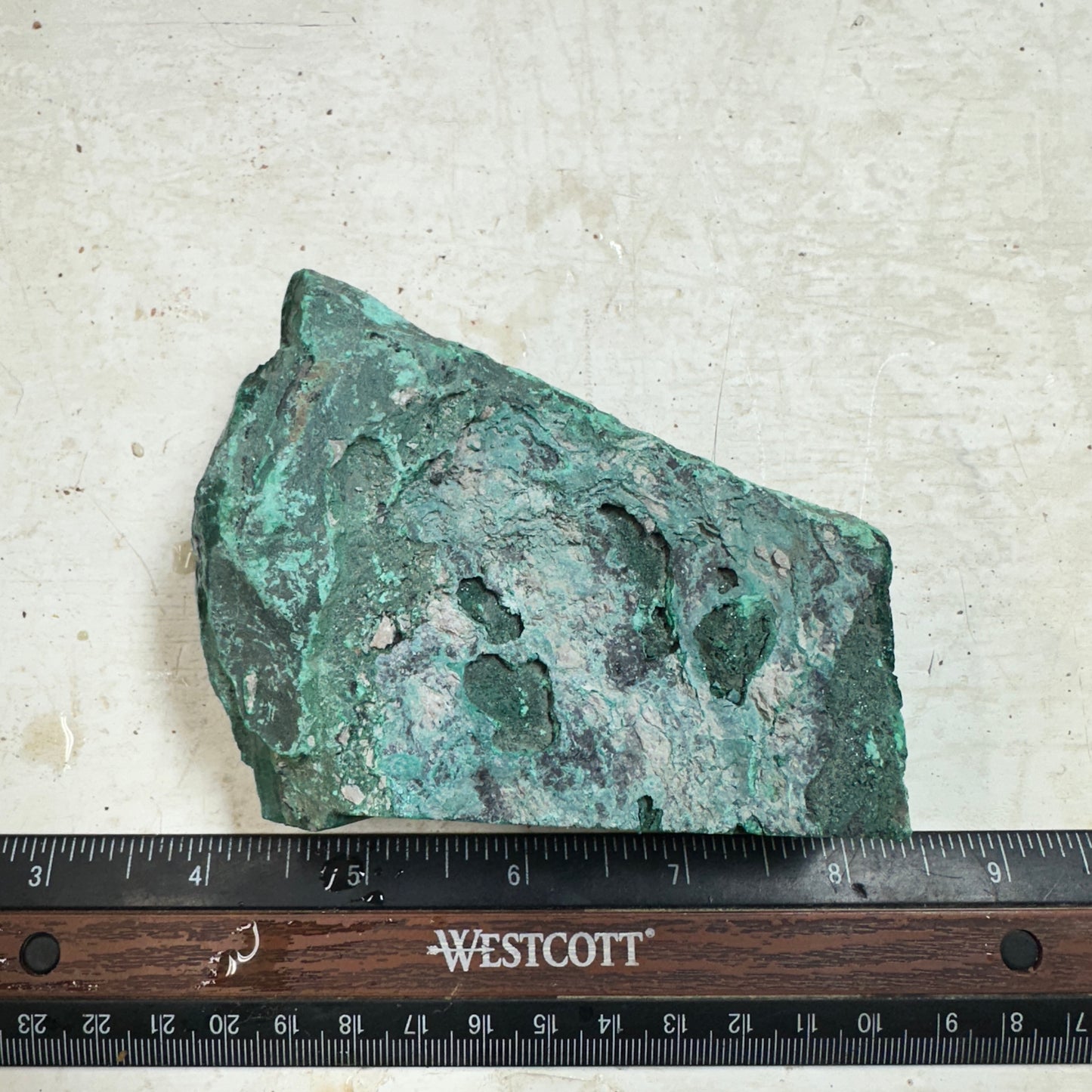 MALACHITE Faced Rough - 1.51 Pounds